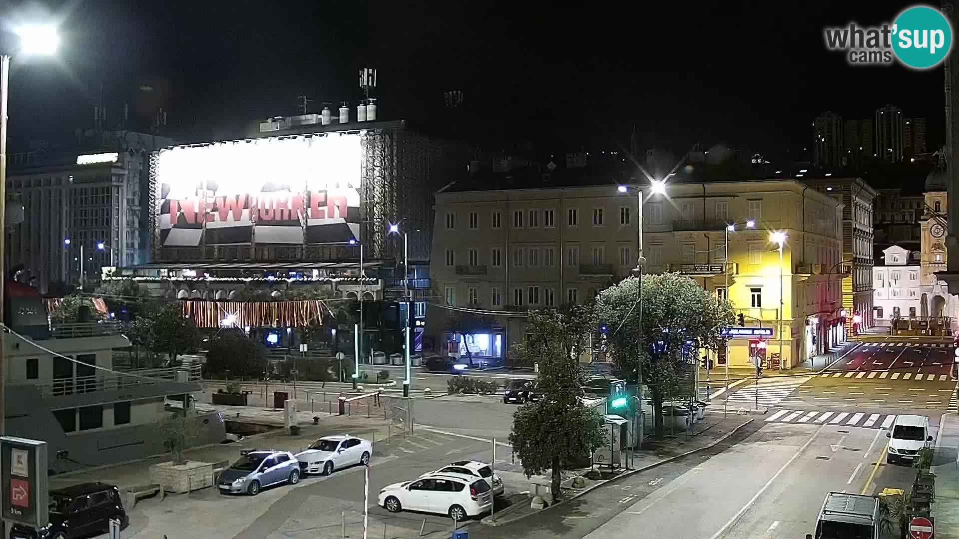 Die Riva und Marina in Rijeka – Live Webcam Kroatien
