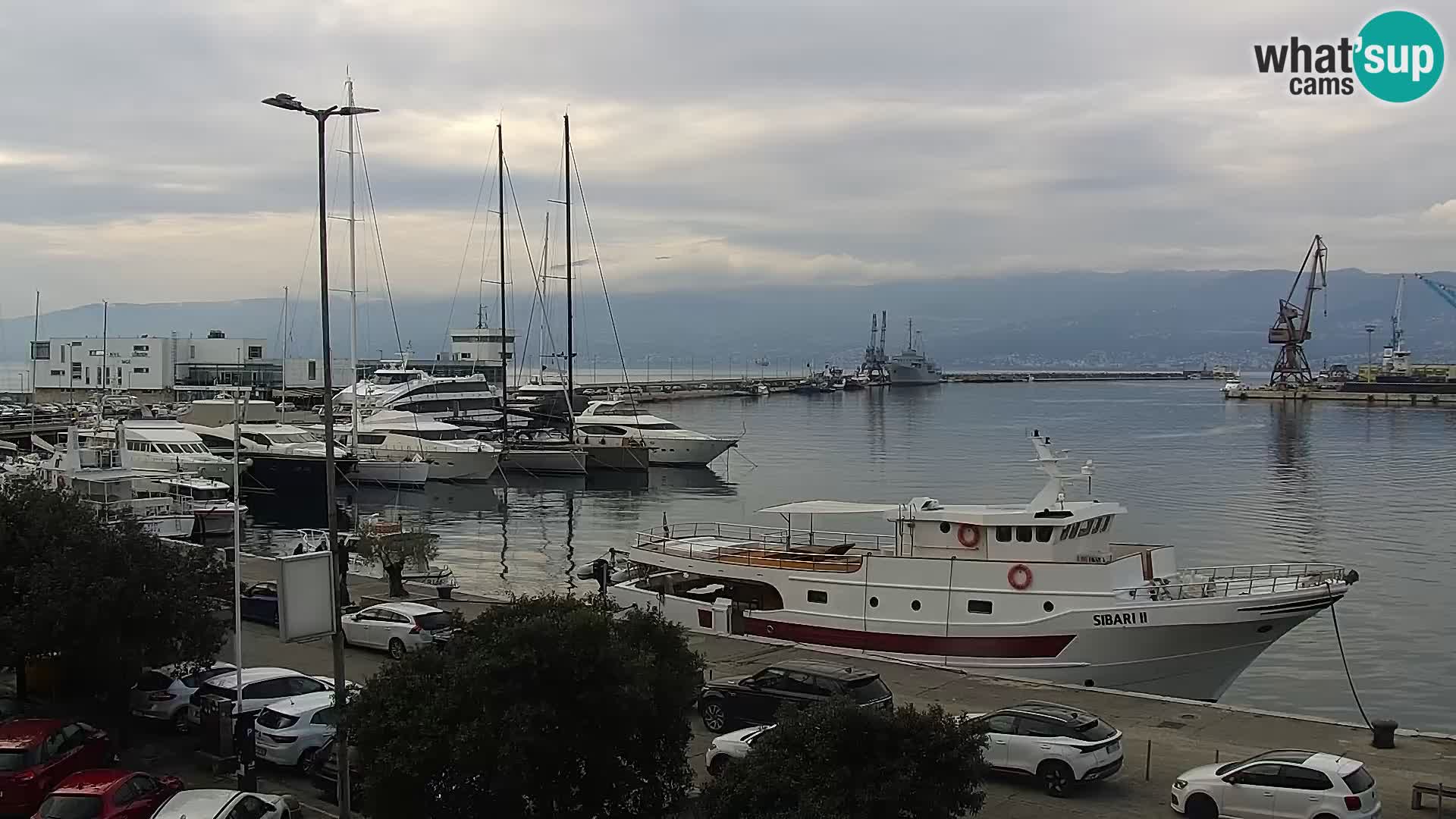 Die Riva und Marina in Rijeka – Live Webcam Kroatien