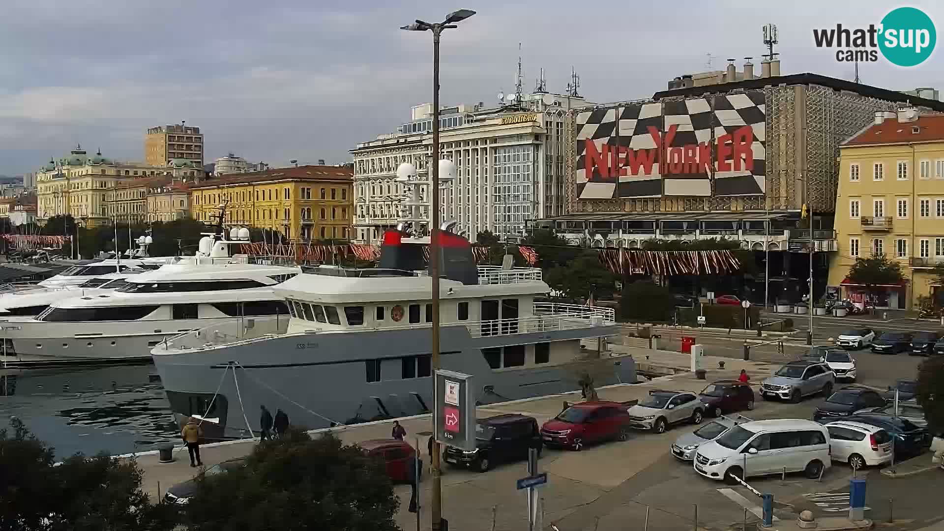 La Riva e la Marina a Rijeka (Fiume) – Live Webcam Croazia