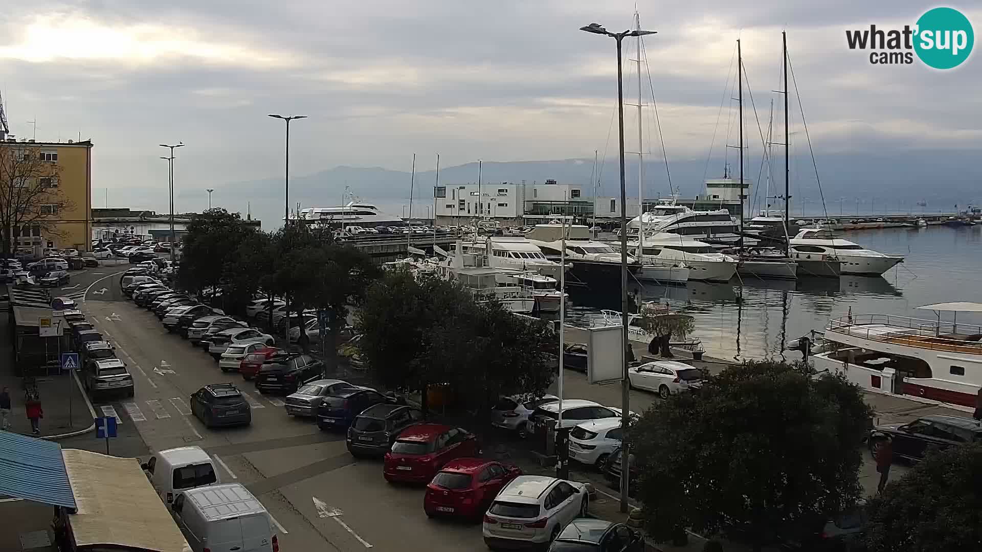 La Riva e la Marina a Rijeka (Fiume) – Live Webcam Croazia