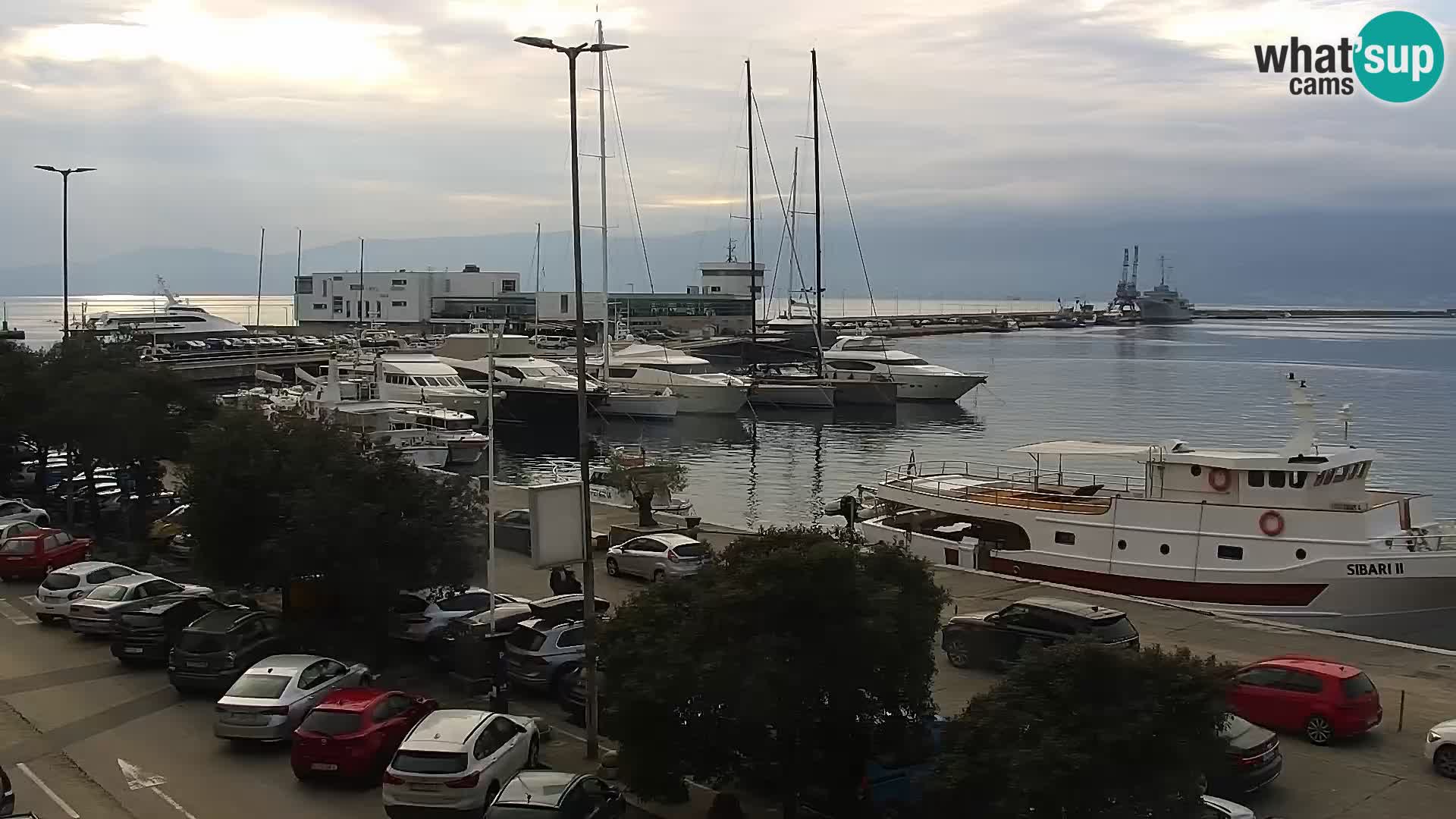 The Riva and Marina in Rijeka – Live Webcam Croatia