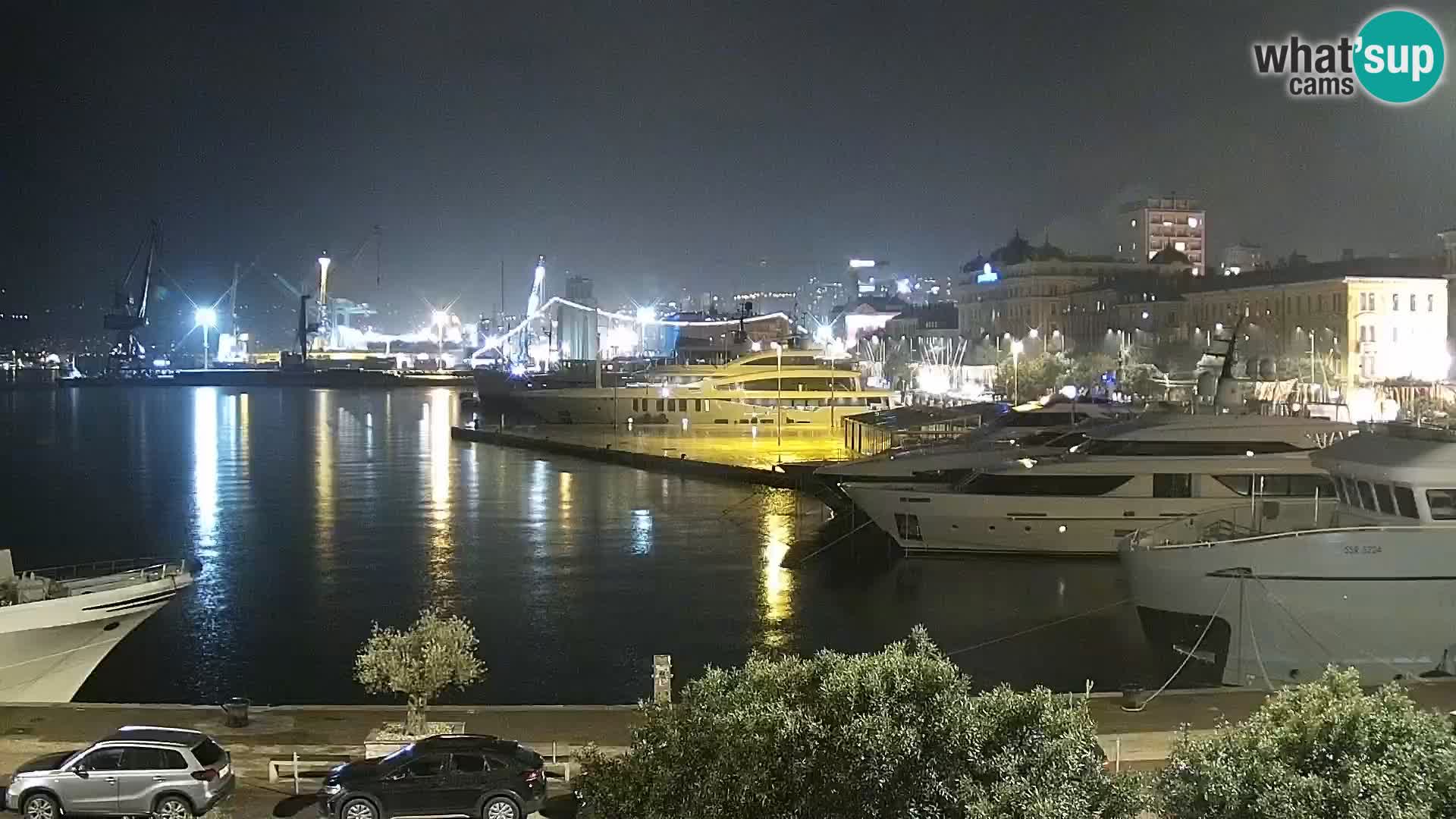 Die Riva und Marina in Rijeka – Live Webcam Kroatien