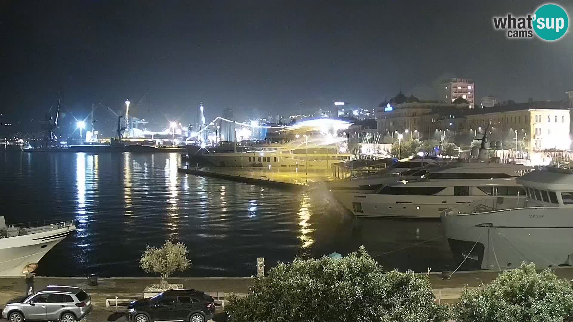 La Riva e la Marina a Rijeka (Fiume) – Live Webcam Croazia