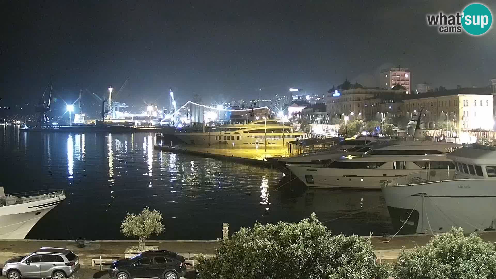 Riva i Marina u Rijeci – Web kamera uživo u Hrvatskoj