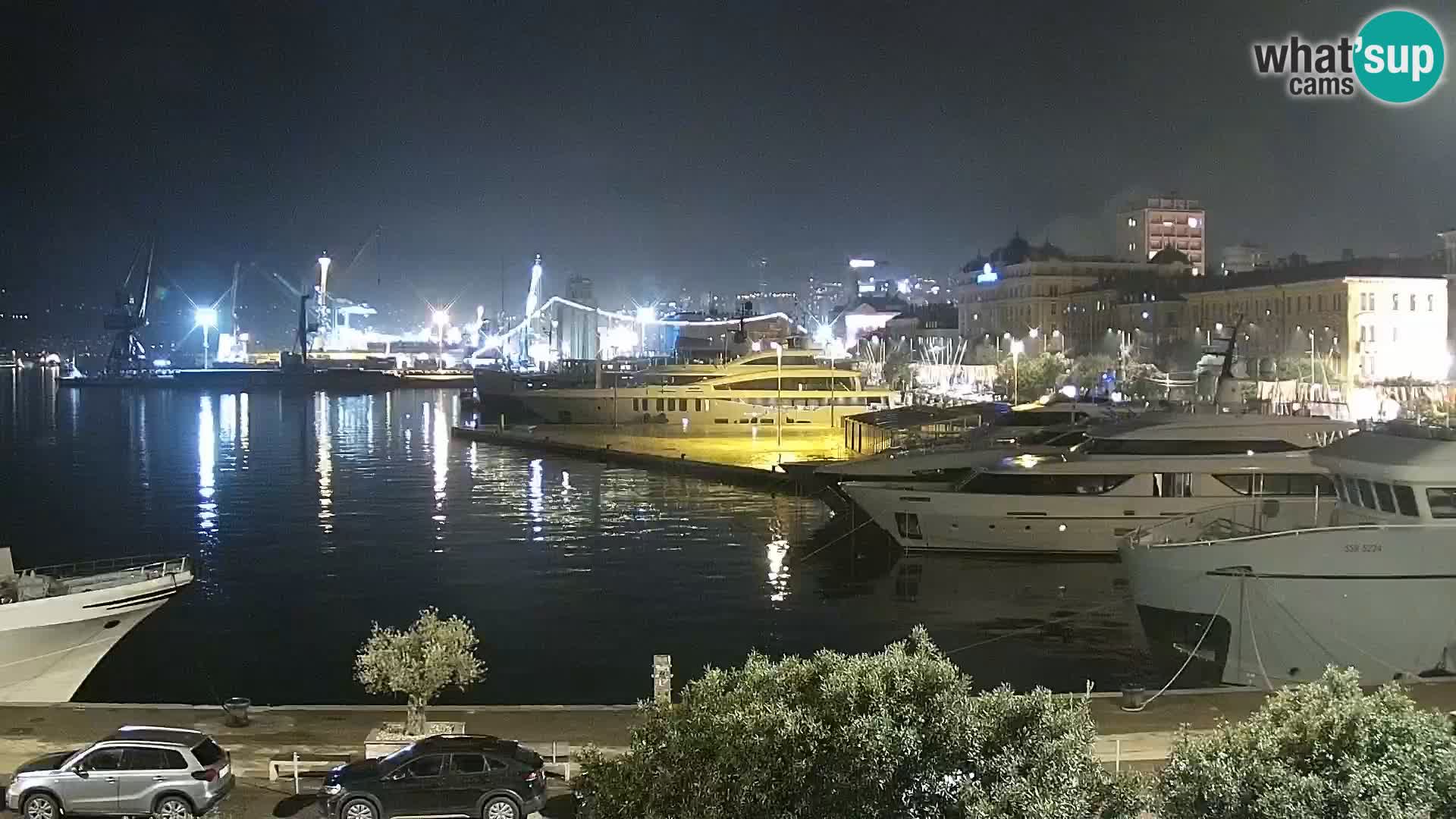 La Riva y Marina en Rijeka – Webcam en vivo Croacia