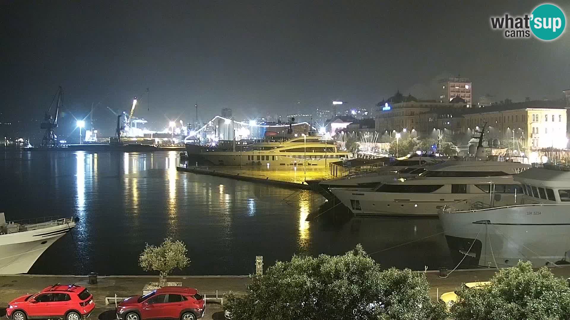 La Riva e la Marina a Rijeka (Fiume) – Live Webcam Croazia