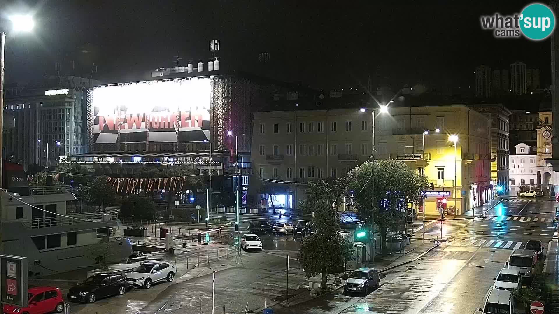 Riva in Marina v Reki – Spletna kamera v živo Hrvaška