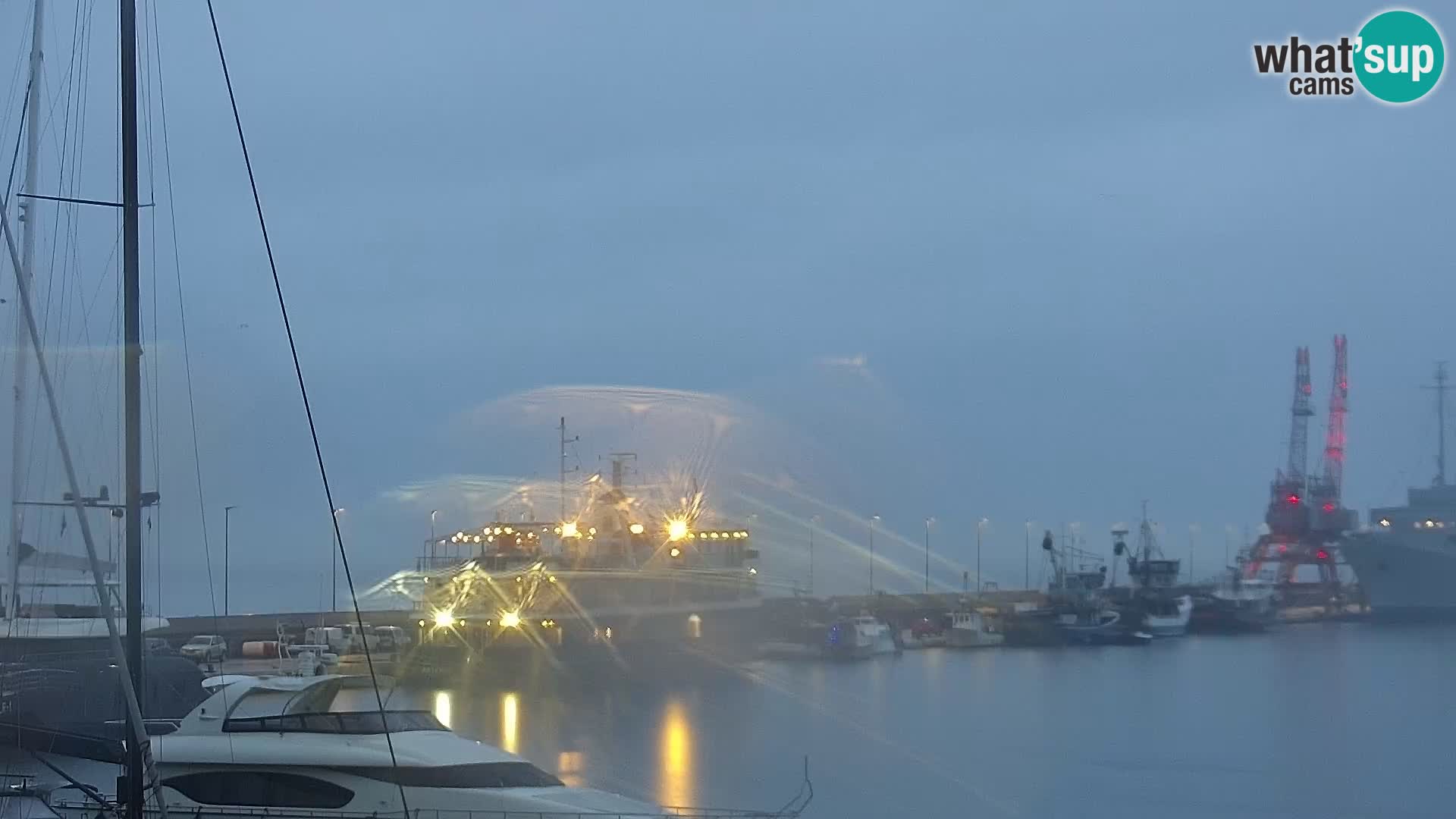 La Riva y Marina en Rijeka – Webcam en vivo Croacia