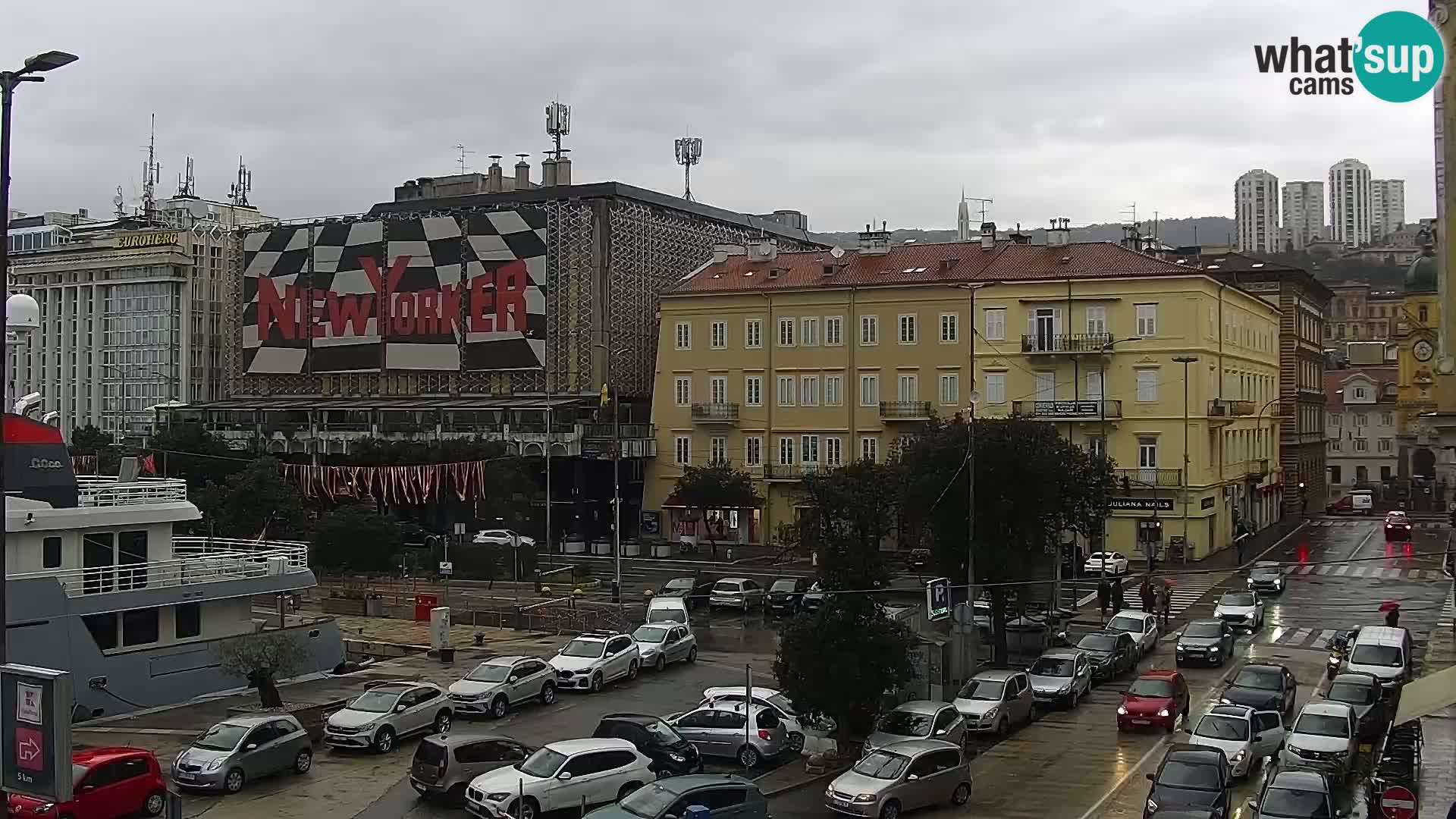 Die Riva und Marina in Rijeka – Live Webcam Kroatien