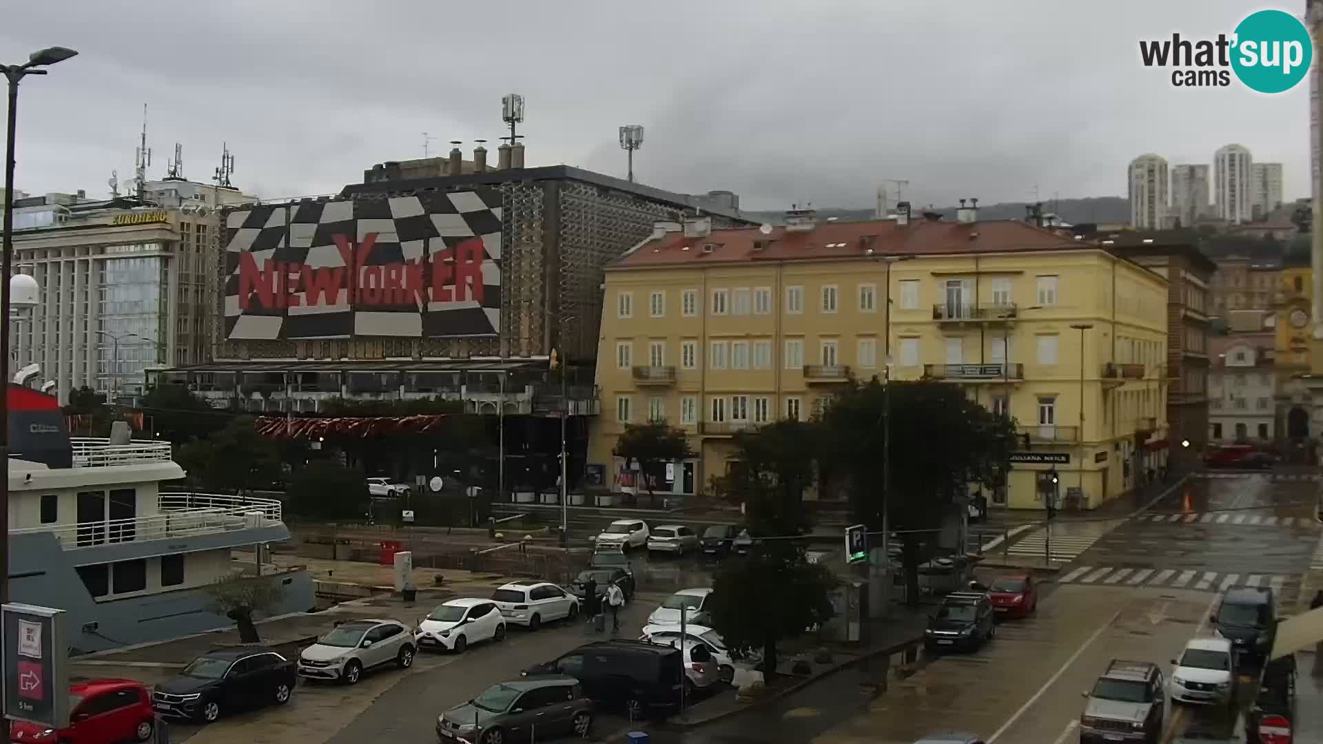 Die Riva und Marina in Rijeka – Live Webcam Kroatien