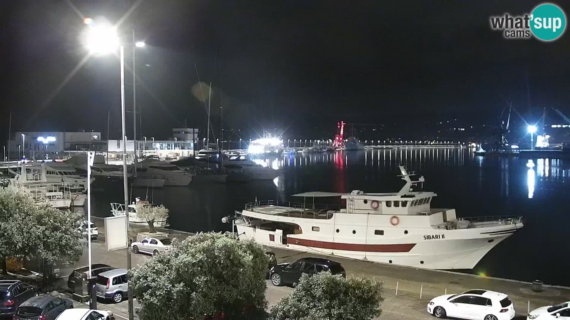 The Riva and Marina in Rijeka  – Live Webcam Croatia