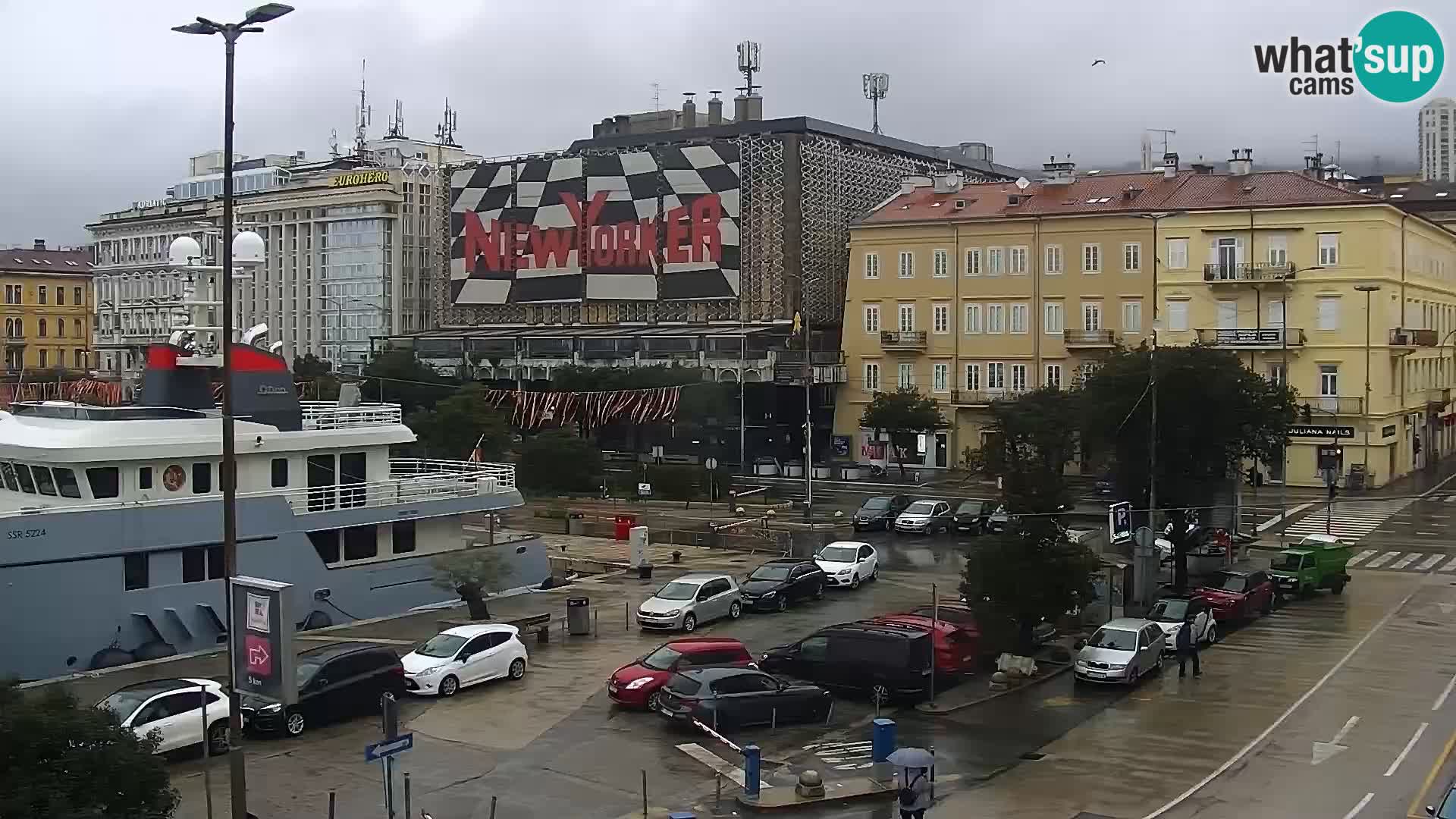 Die Riva und Marina in Rijeka – Live Webcam Kroatien