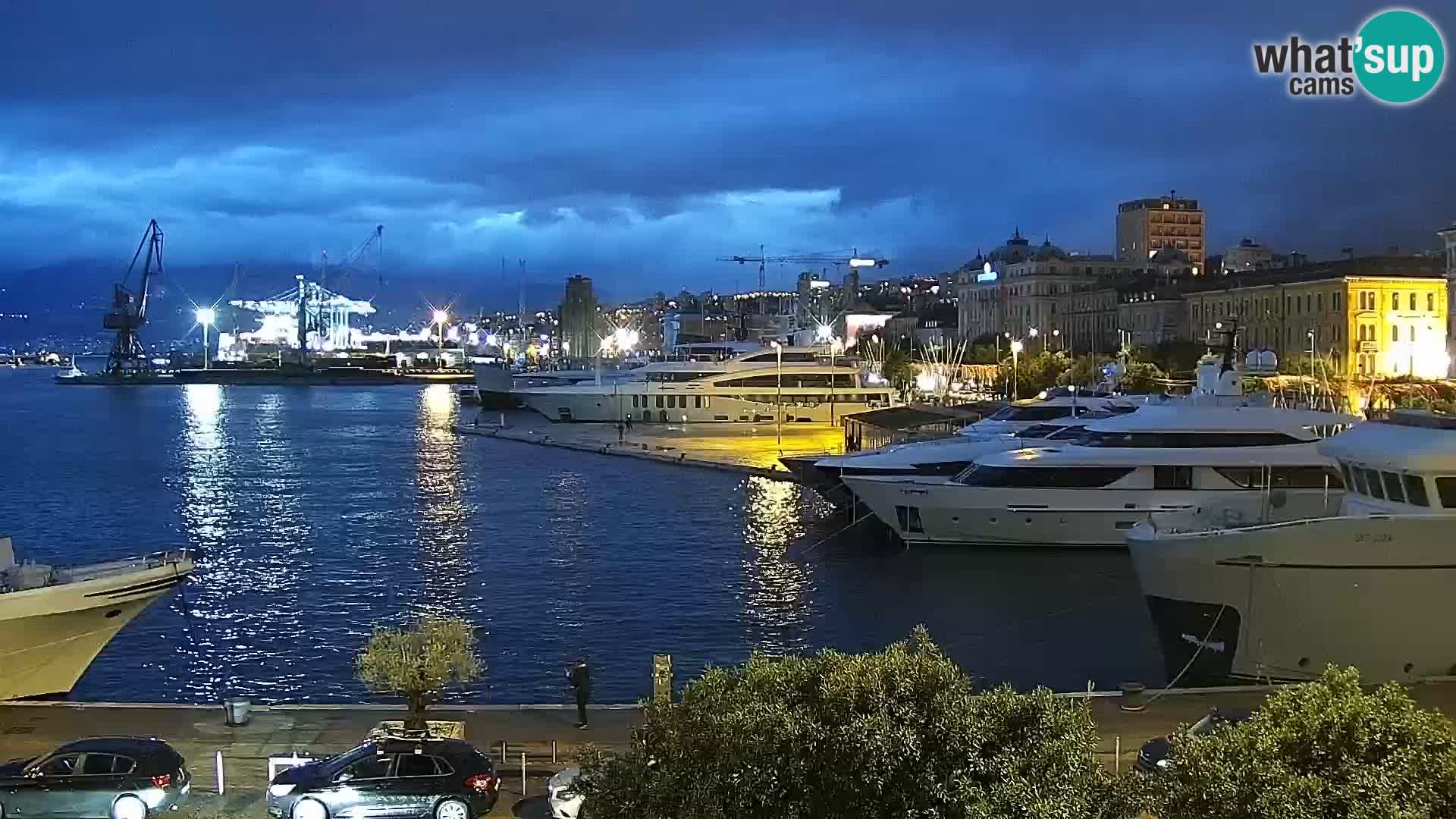 Die Riva und Marina in Rijeka – Live Webcam Kroatien