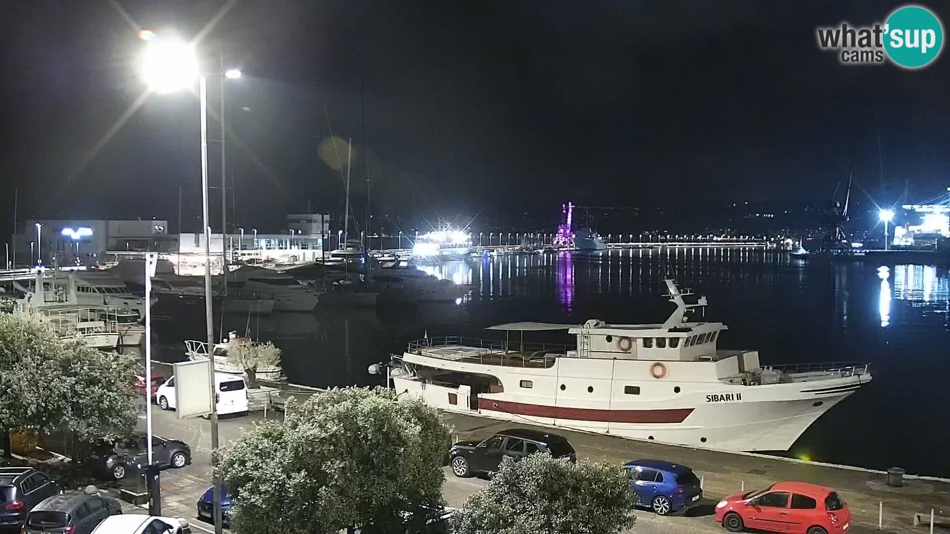 The Riva and Marina in Rijeka  – Live Webcam Croatia