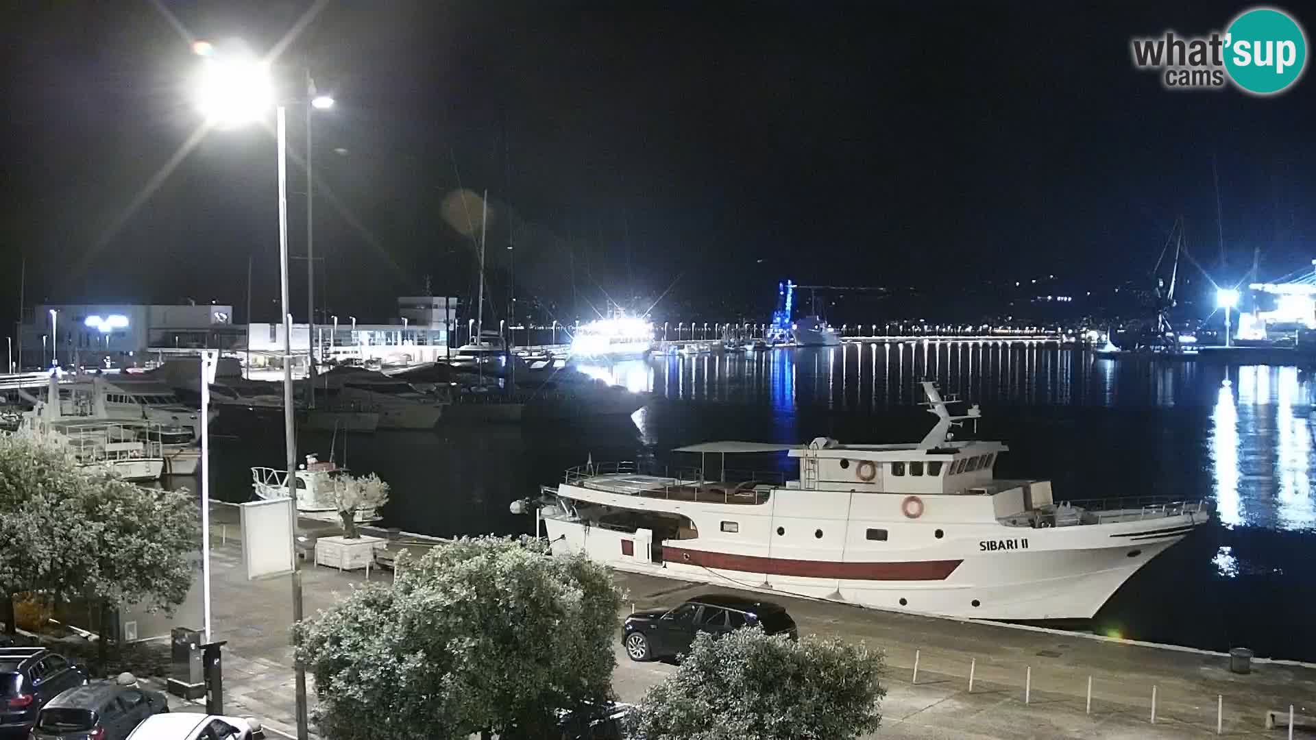 La Riva y Marina en Rijeka – Webcam en vivo Croacia