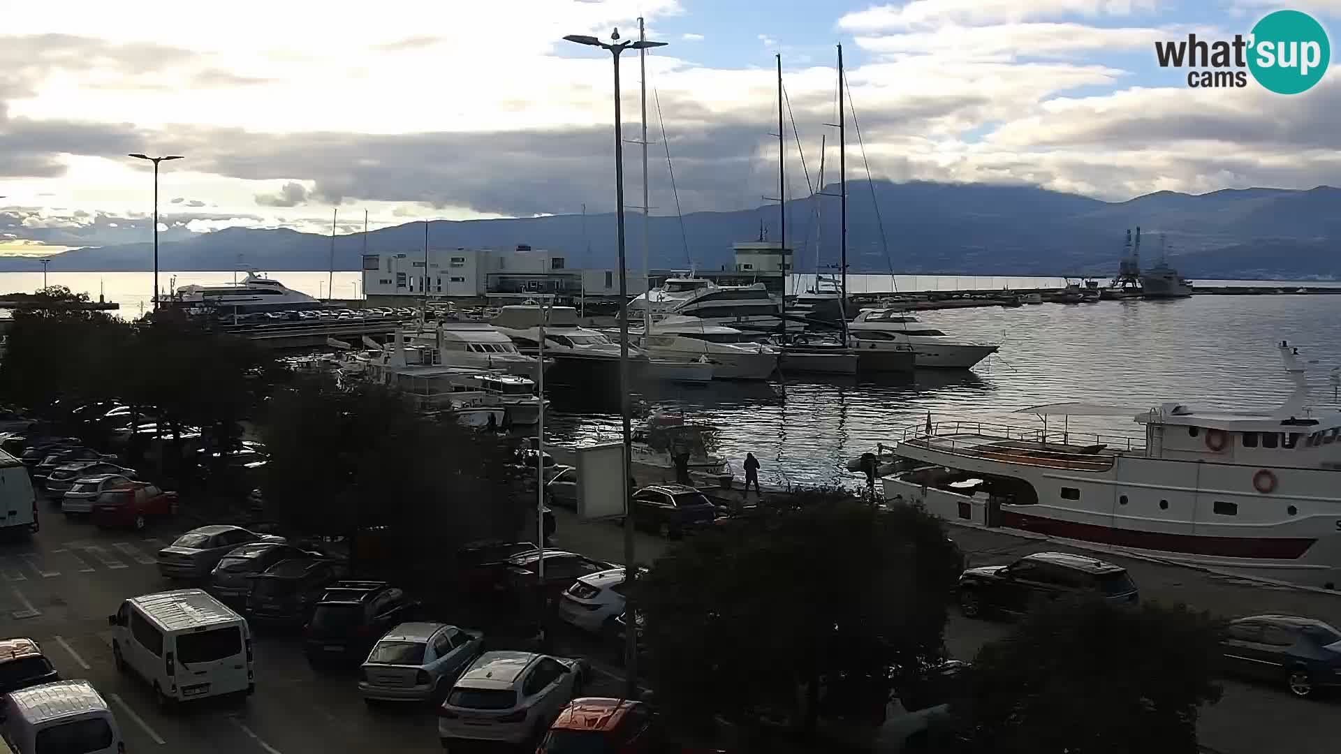 The Riva and Marina in Rijeka  – Live Webcam Croatia