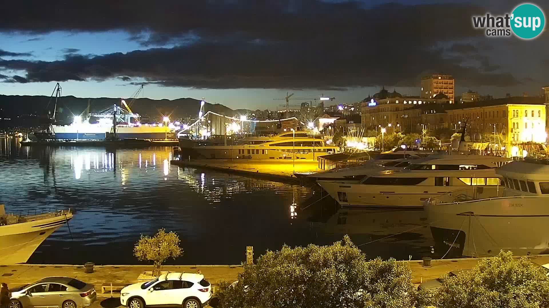 La Riva e la Marina a Rijeka (Fiume) – Live Webcam Croazia