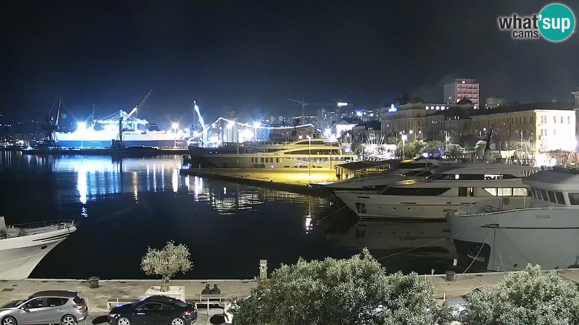 La Riva et Marina à Rijeka – Live Webcam Croatie