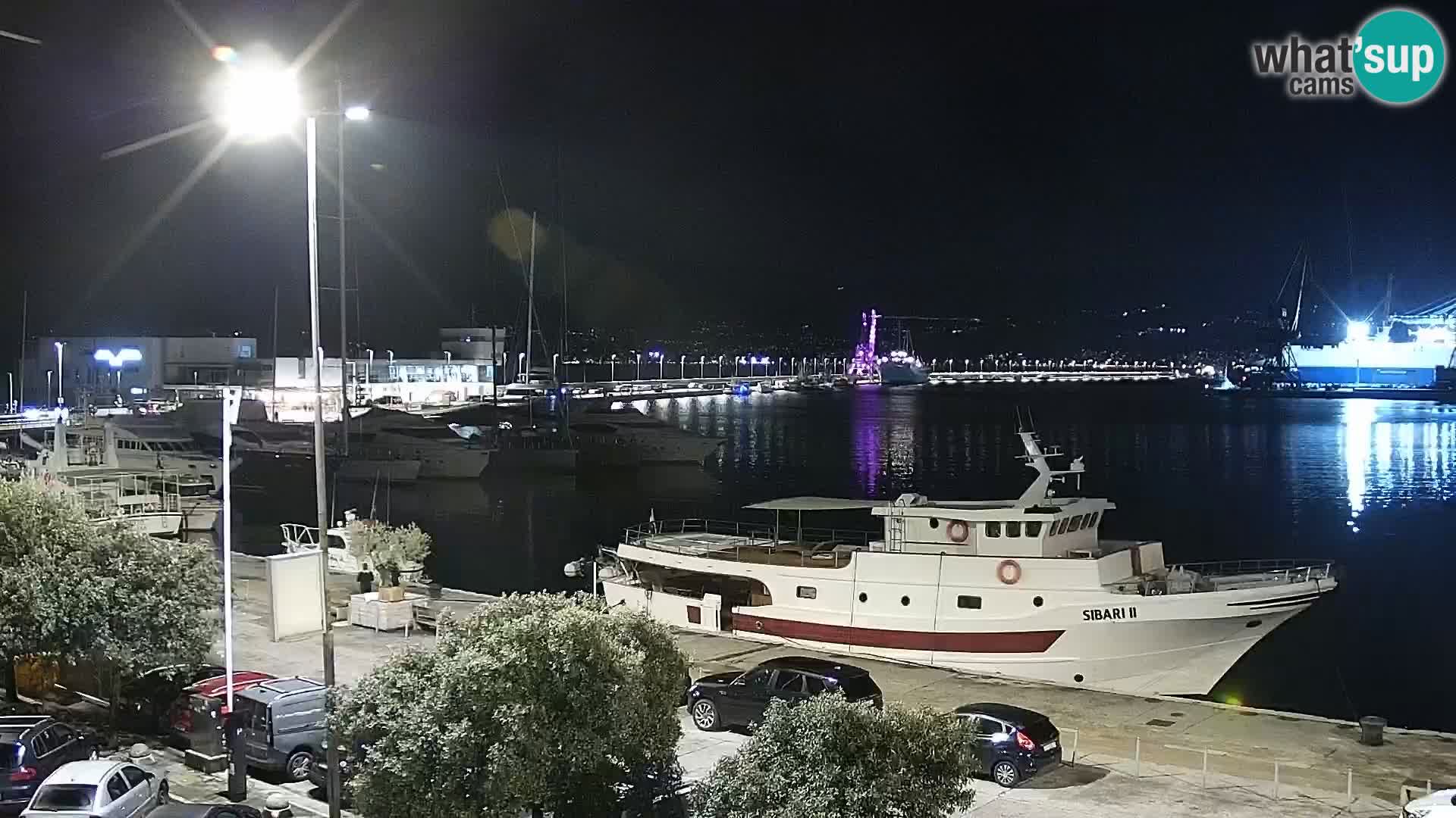 La Riva e la Marina a Rijeka (Fiume) – Live Webcam Croazia