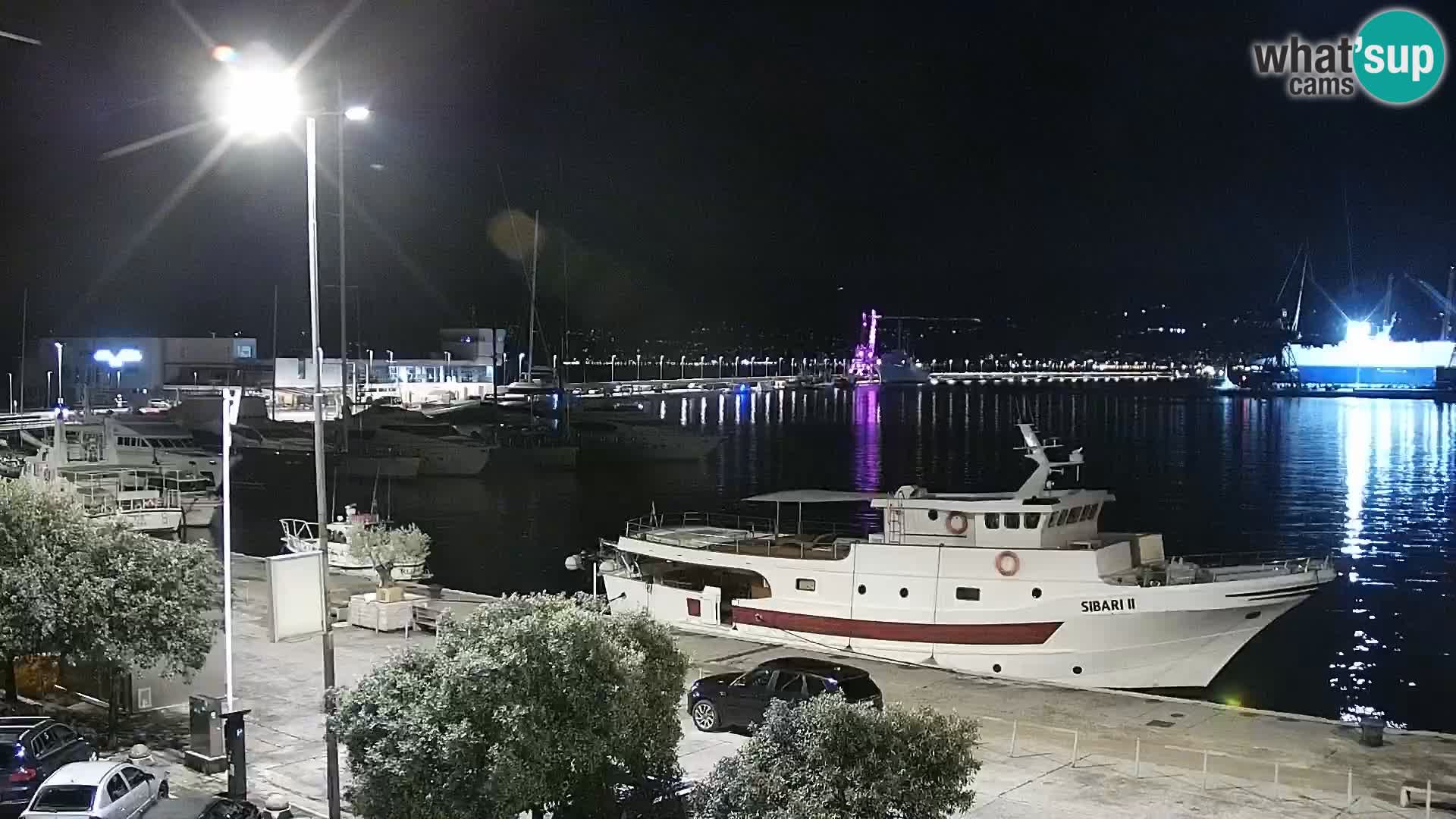 Die Riva und Marina in Rijeka – Live Webcam Kroatien