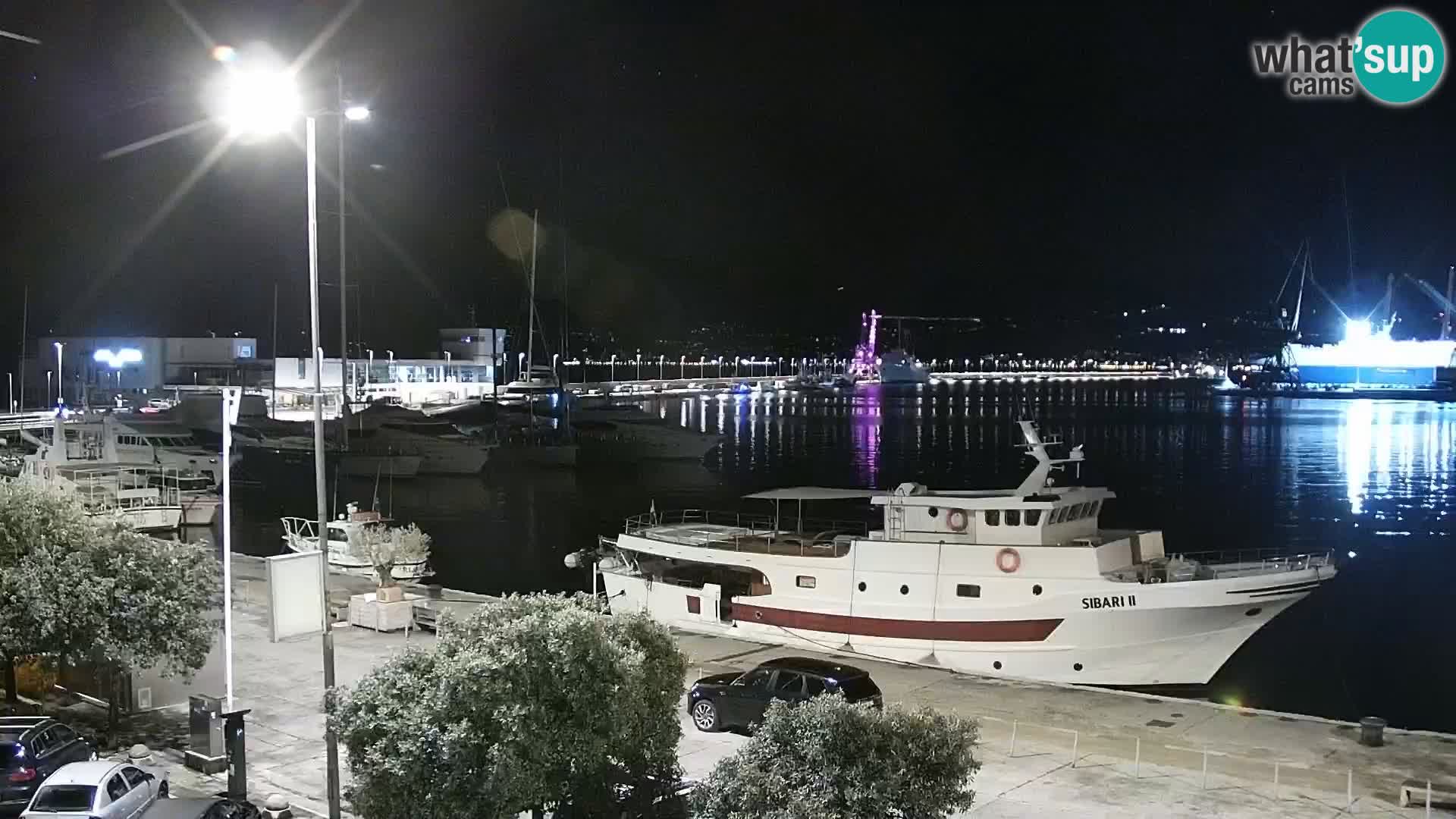 Die Riva und Marina in Rijeka – Live Webcam Kroatien