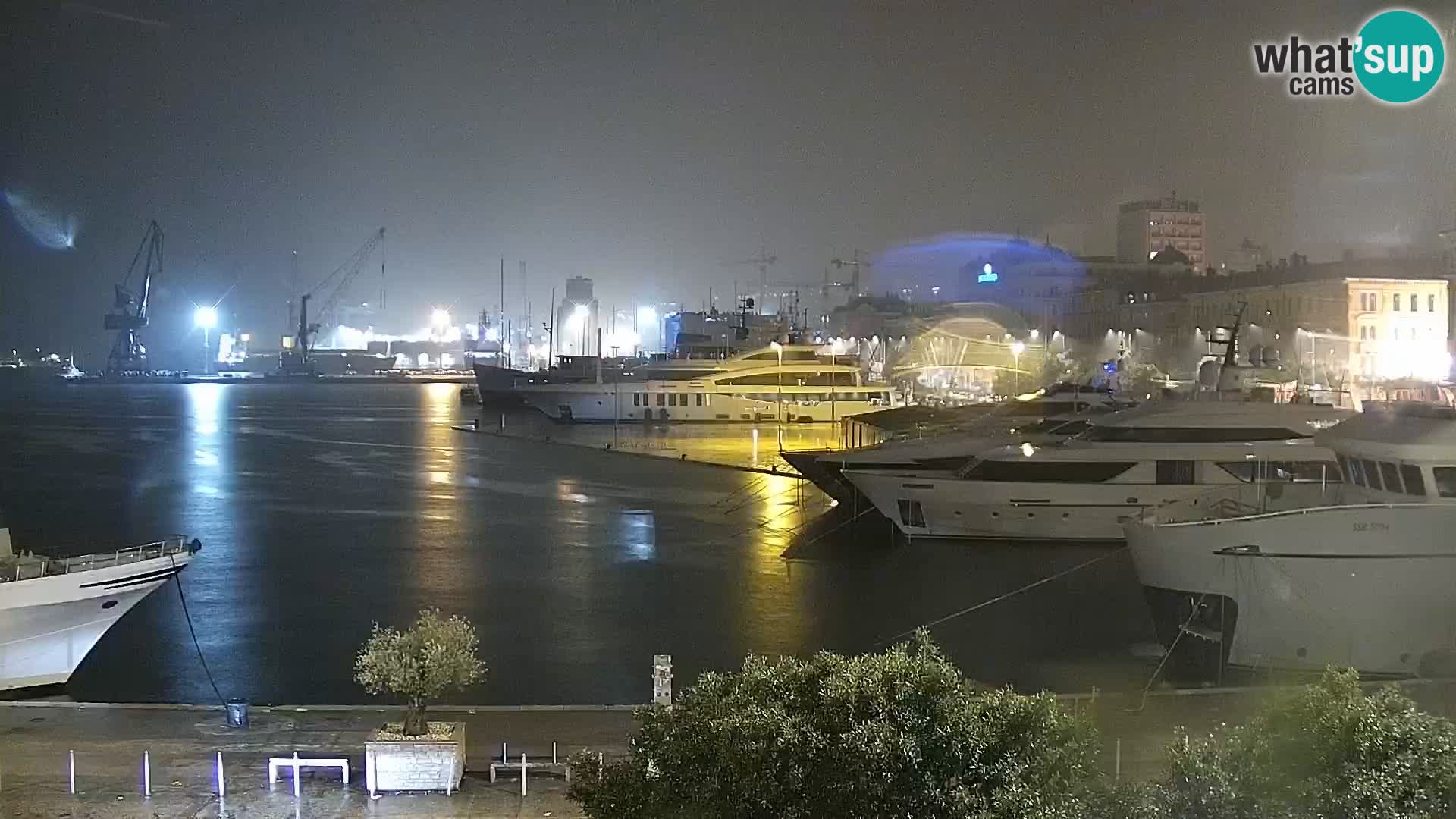 The Riva and Marina in Rijeka – Live Webcam Croatia