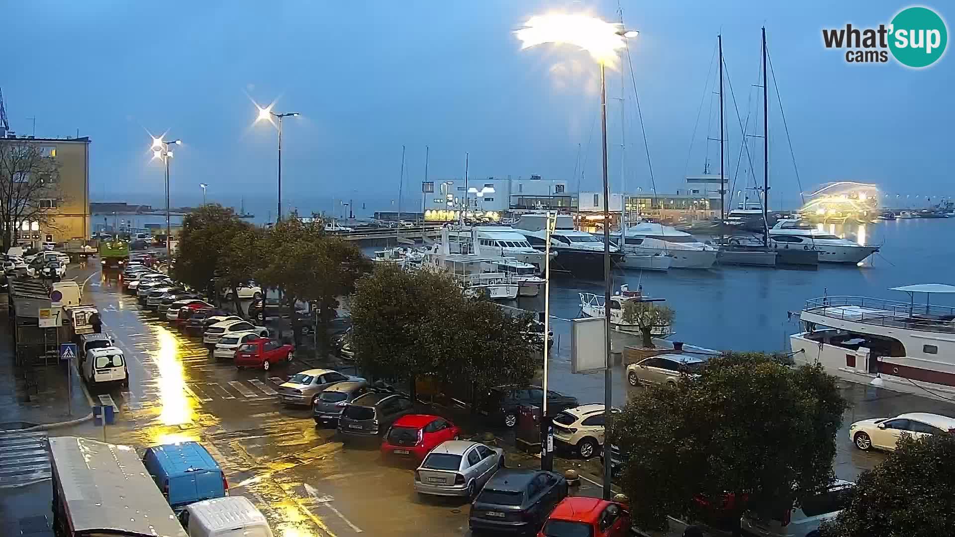 The Riva and Marina in Rijeka  – Live Webcam Croatia