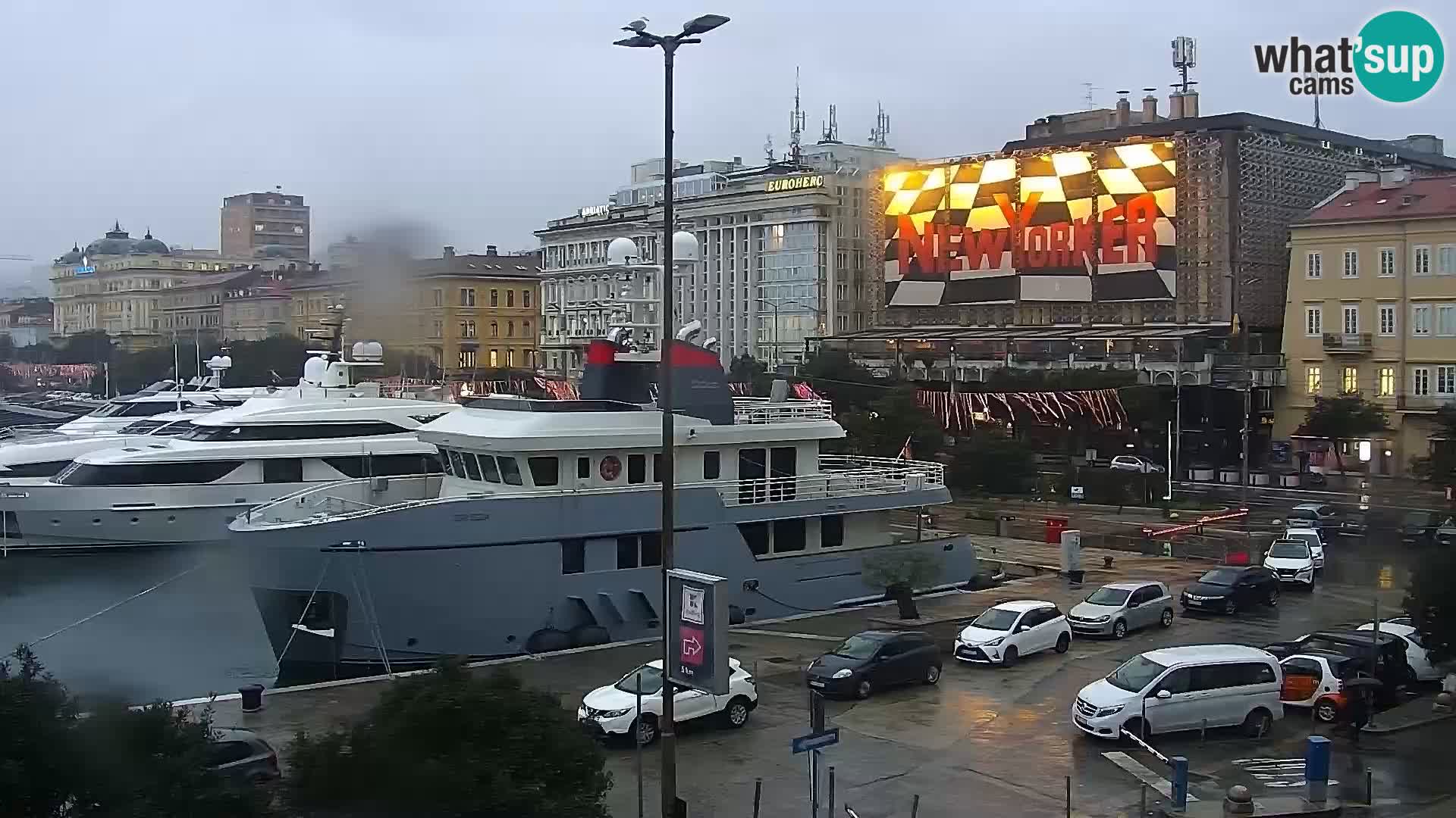 The Riva and Marina in Rijeka  – Live Webcam Croatia