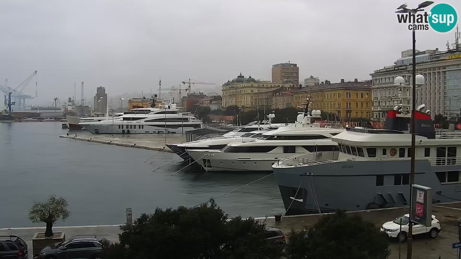 Riva i Marina u Rijeci – Web kamera uživo u Hrvatskoj