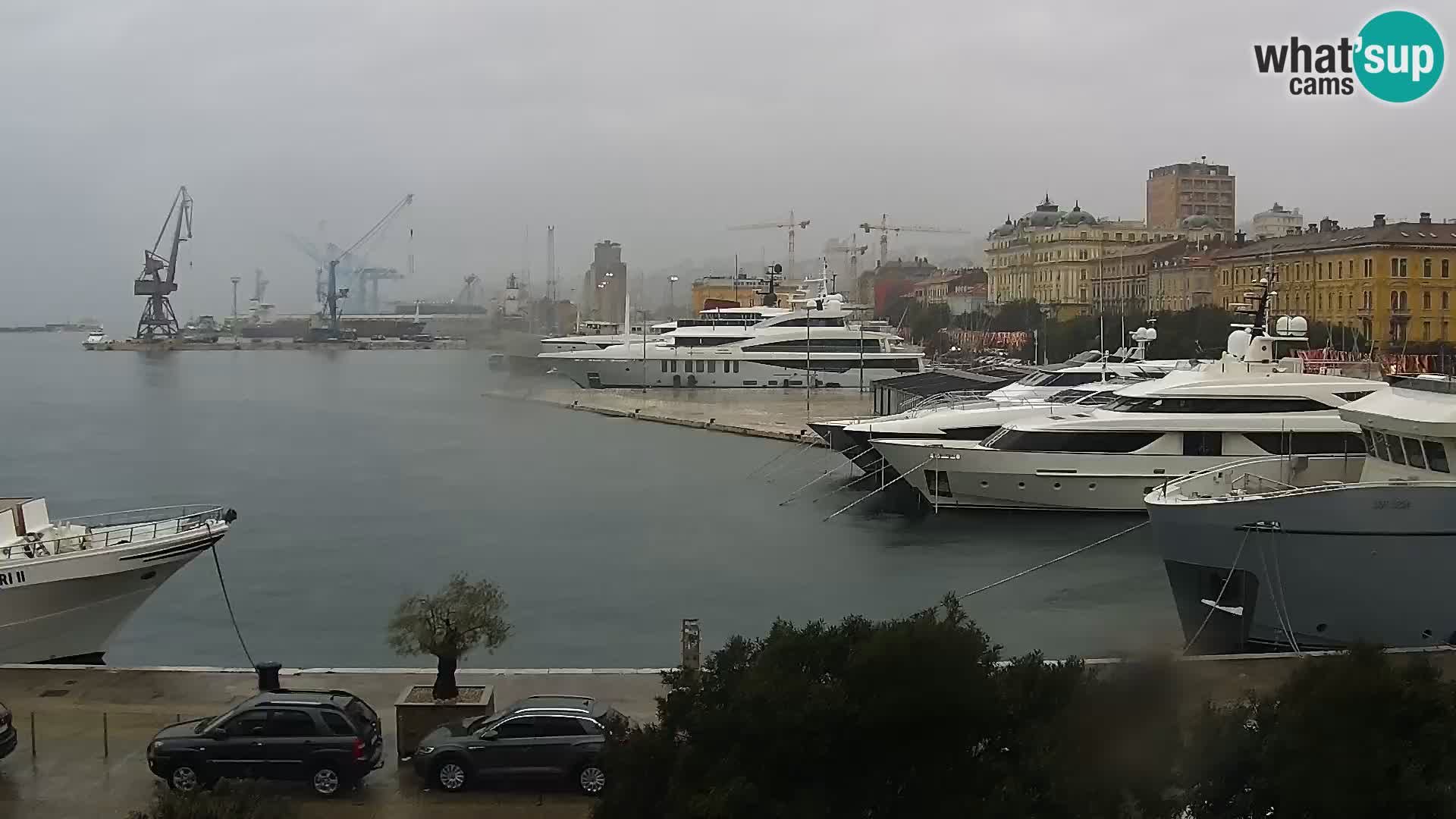 Riva i Marina u Rijeci – Web kamera uživo u Hrvatskoj