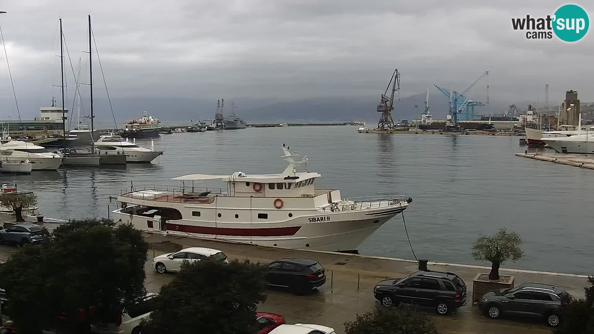 La Riva et Marina à Rijeka – Live Webcam Croatie
