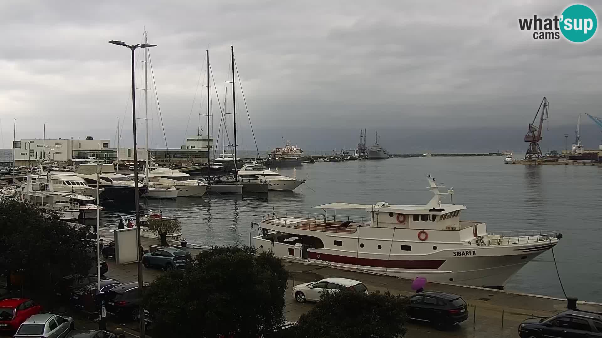 La Riva y Marina en Rijeka – Webcam en vivo Croacia