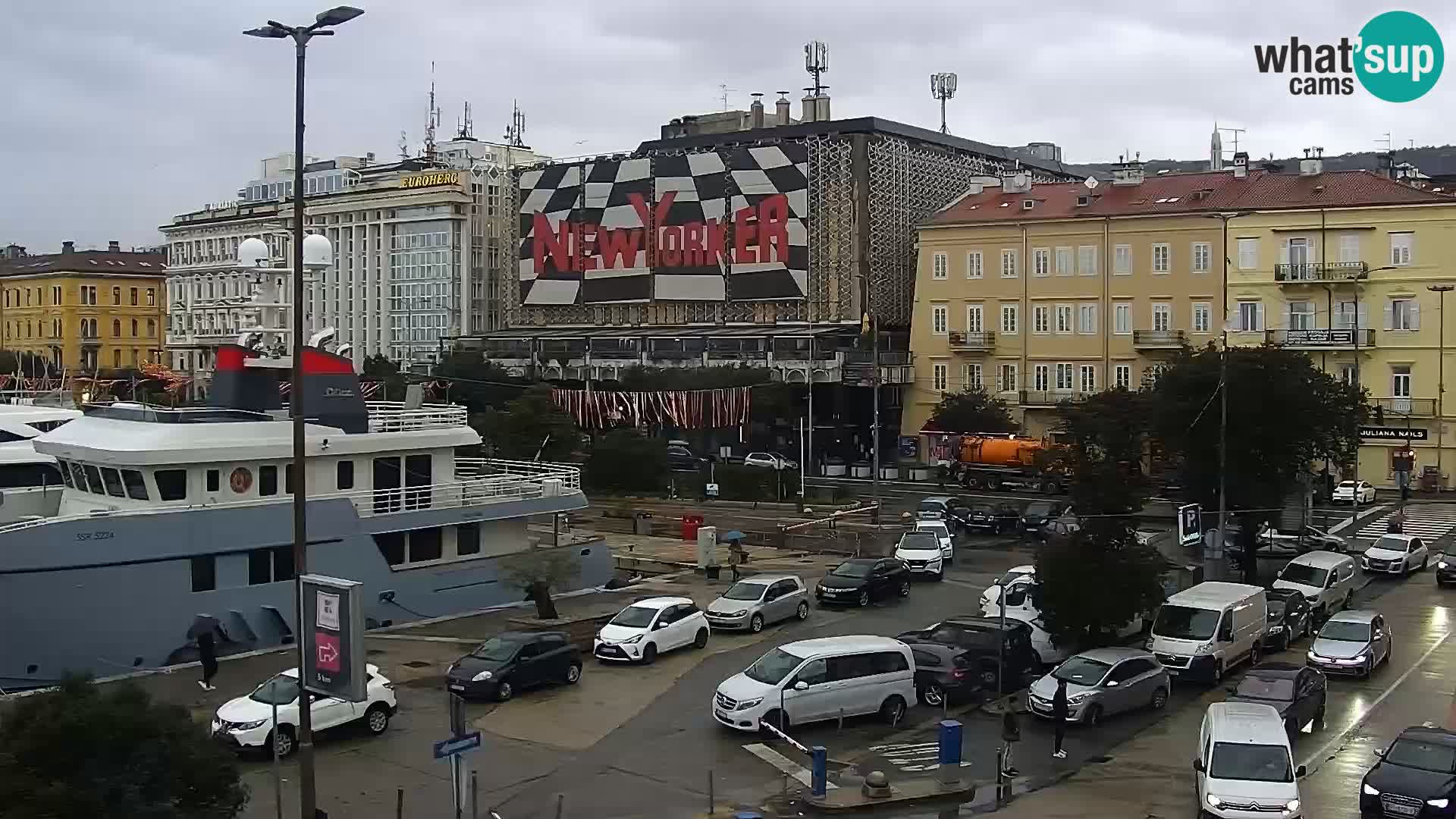 La Riva e la Marina a Rijeka (Fiume) – Live Webcam Croazia