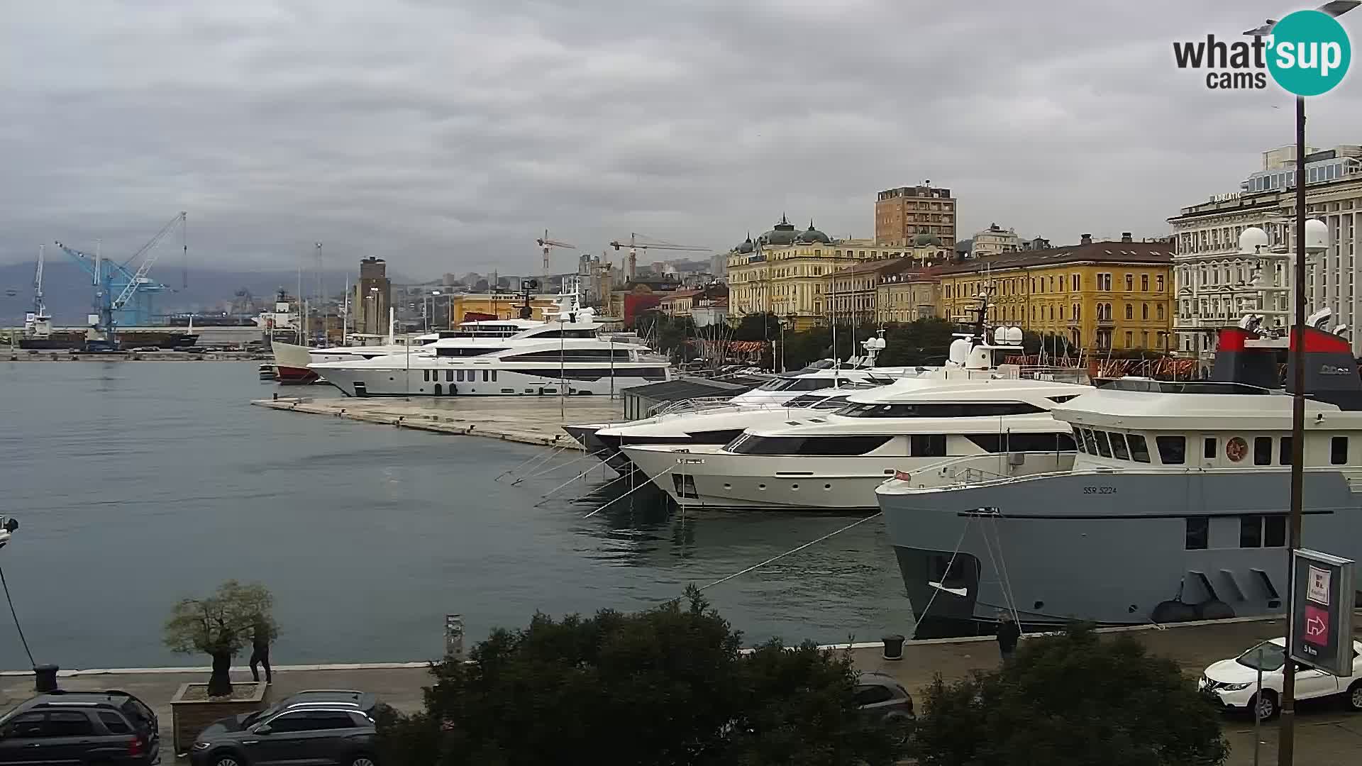 La Riva e la Marina a Rijeka (Fiume) – Live Webcam Croazia
