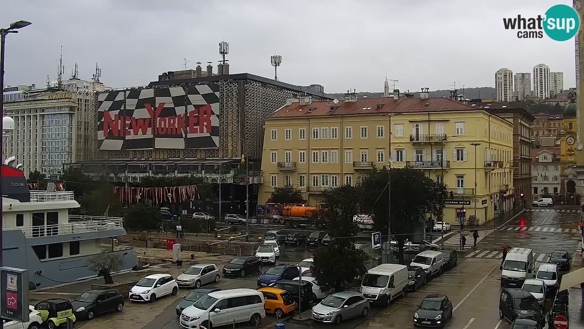 Die Riva und Marina in Rijeka – Live Webcam Kroatien