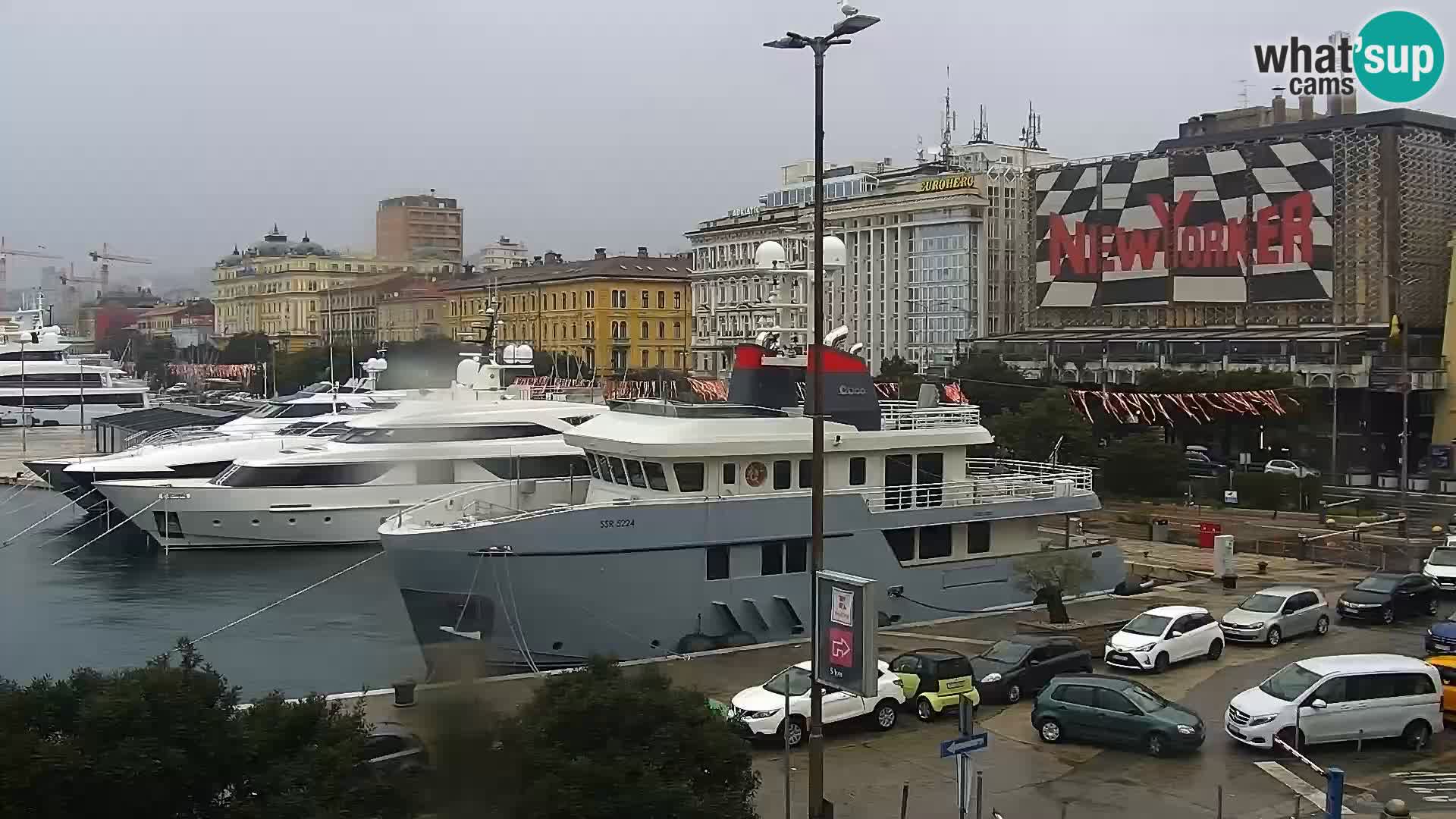 Riva i Marina u Rijeci – Web kamera uživo u Hrvatskoj