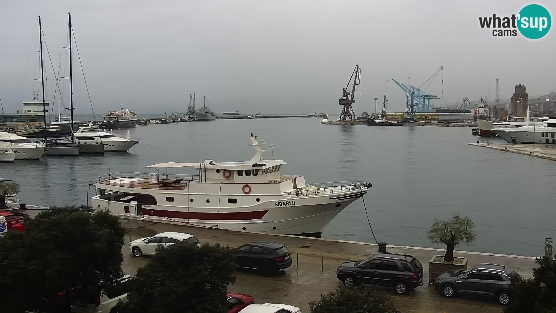 The Riva and Marina in Rijeka  – Live Webcam Croatia