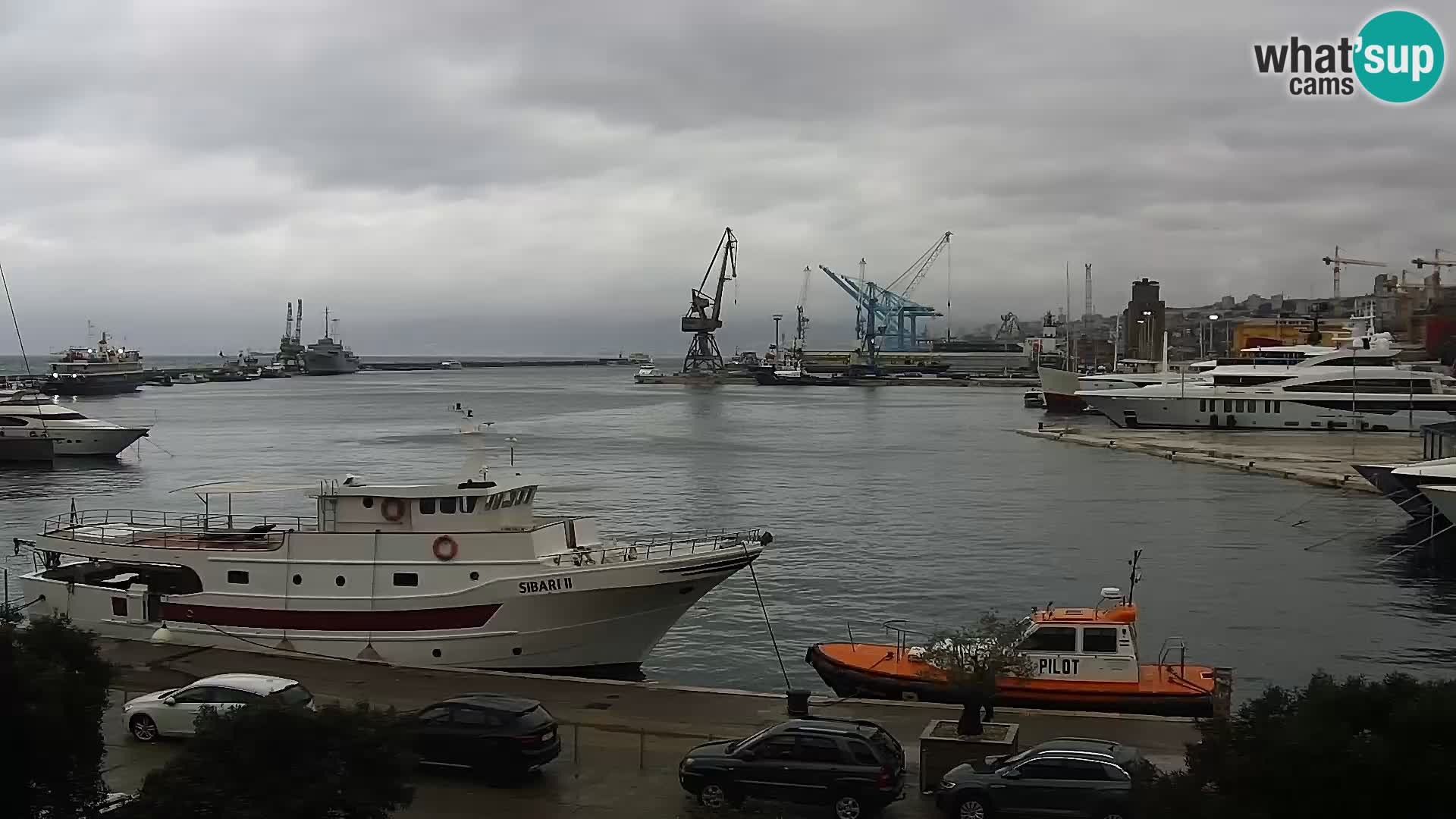 The Riva and Marina in Rijeka  – Live Webcam Croatia