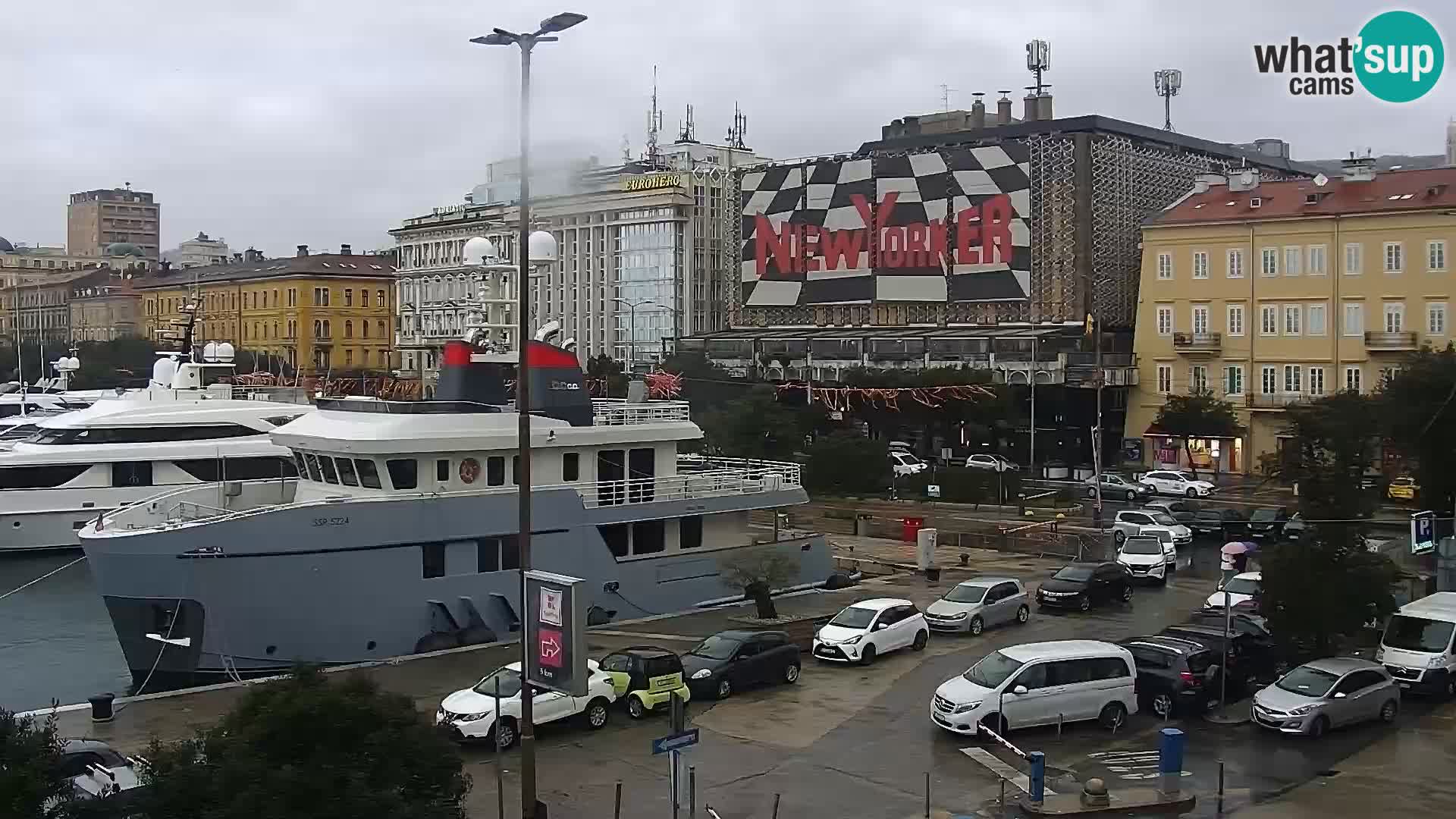 Die Riva und Marina in Rijeka – Live Webcam Kroatien