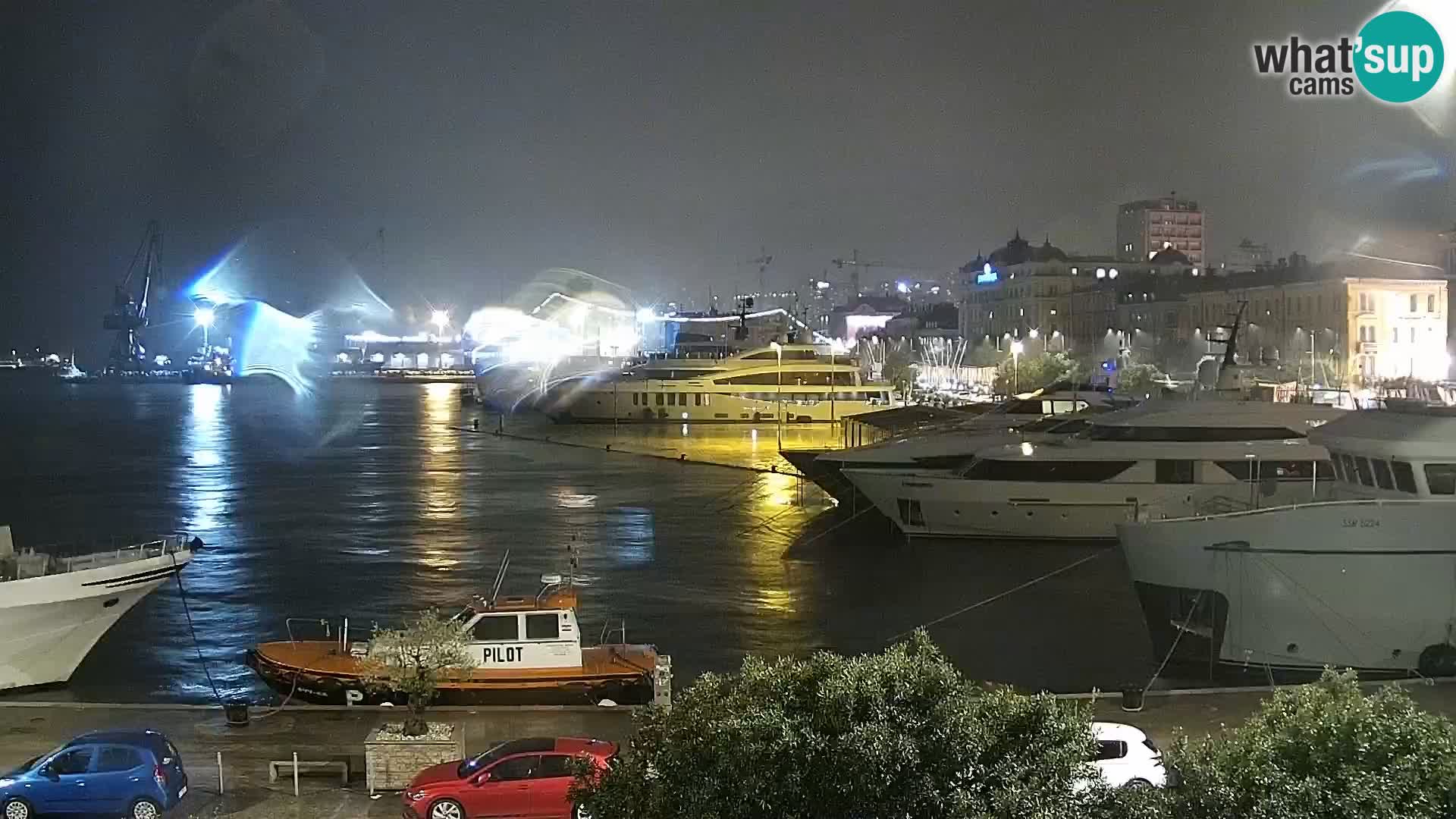 La Riva e la Marina a Rijeka (Fiume) – Live Webcam Croazia