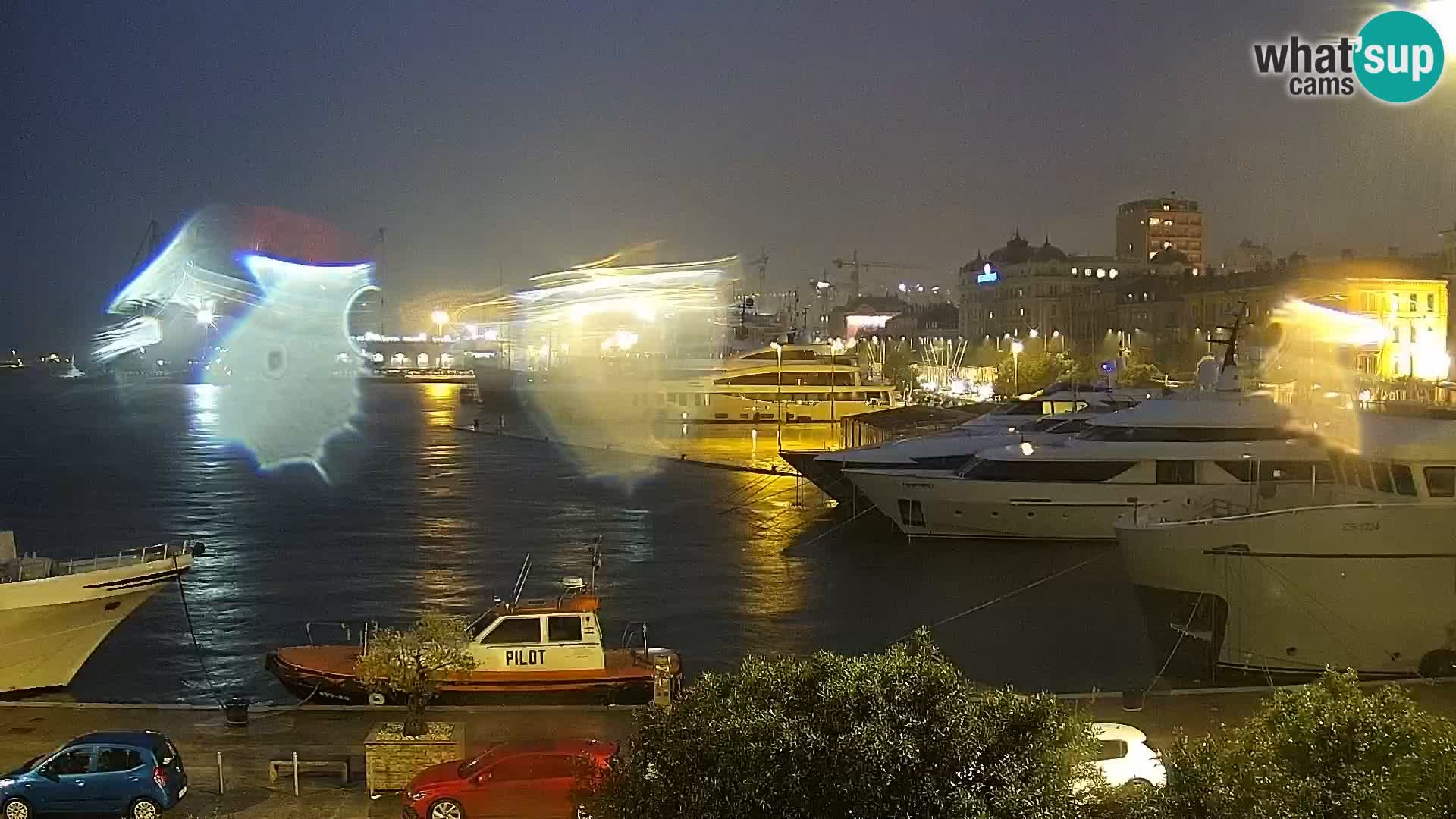 Riva i Marina u Rijeci – Web kamera uživo u Hrvatskoj