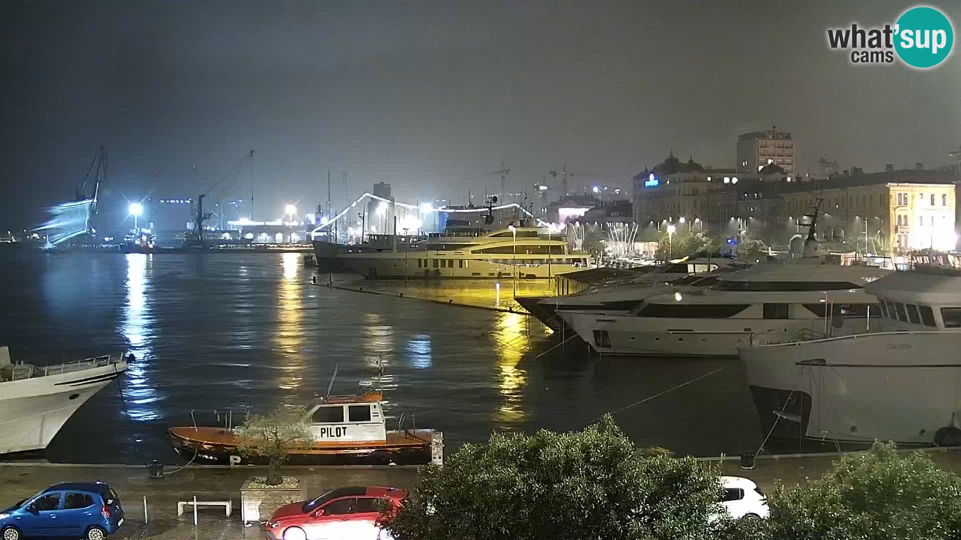Riva i Marina u Rijeci – Web kamera uživo u Hrvatskoj