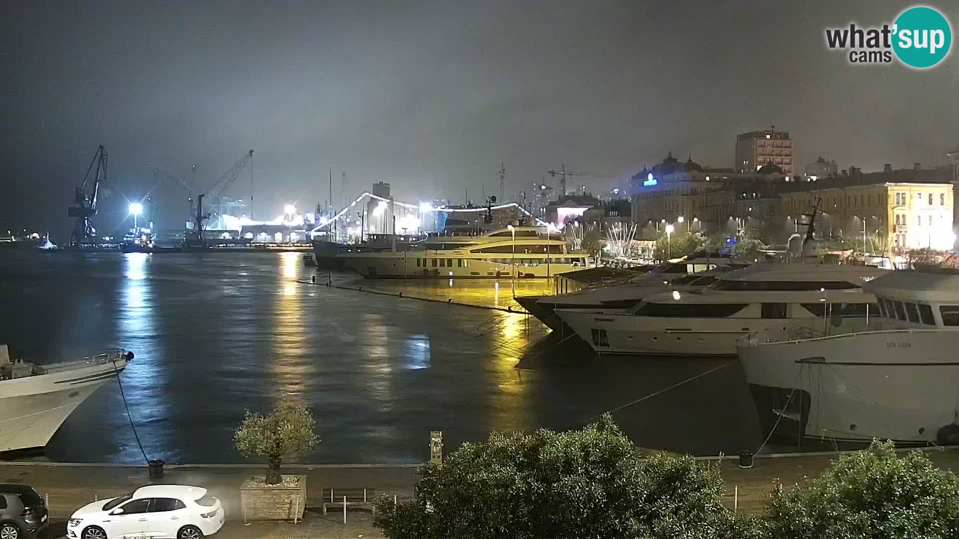 The Riva and Marina in Rijeka  – Live Webcam Croatia