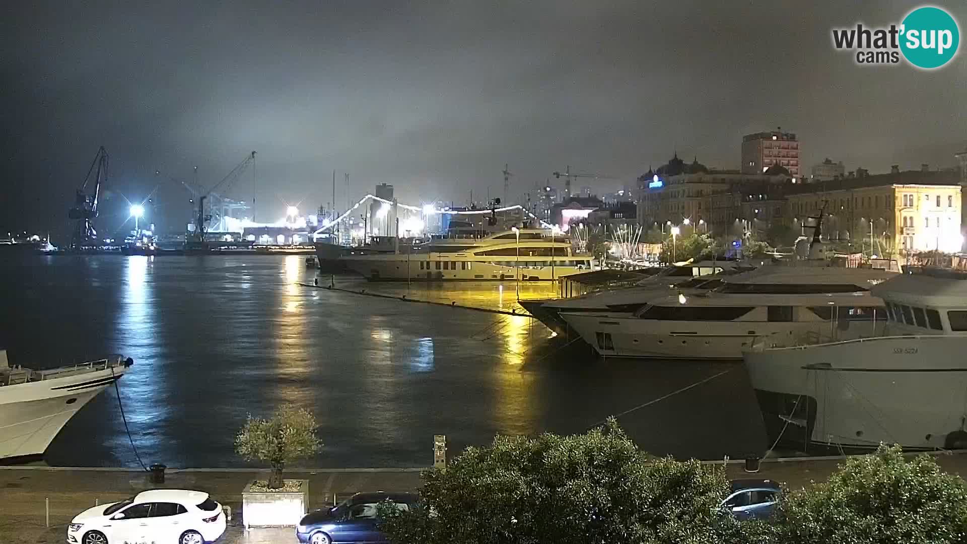 Die Riva und Marina in Rijeka – Live Webcam Kroatien