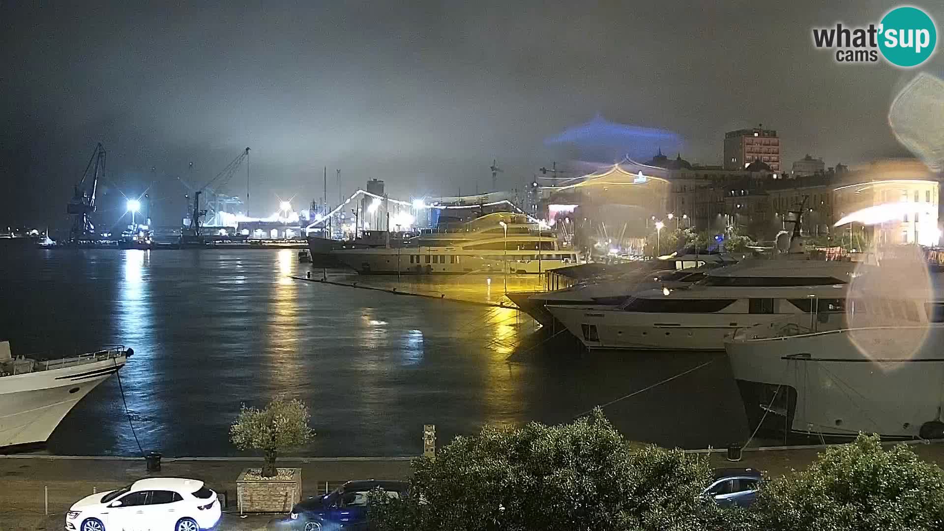 La Riva et Marina à Rijeka – Live Webcam Croatie