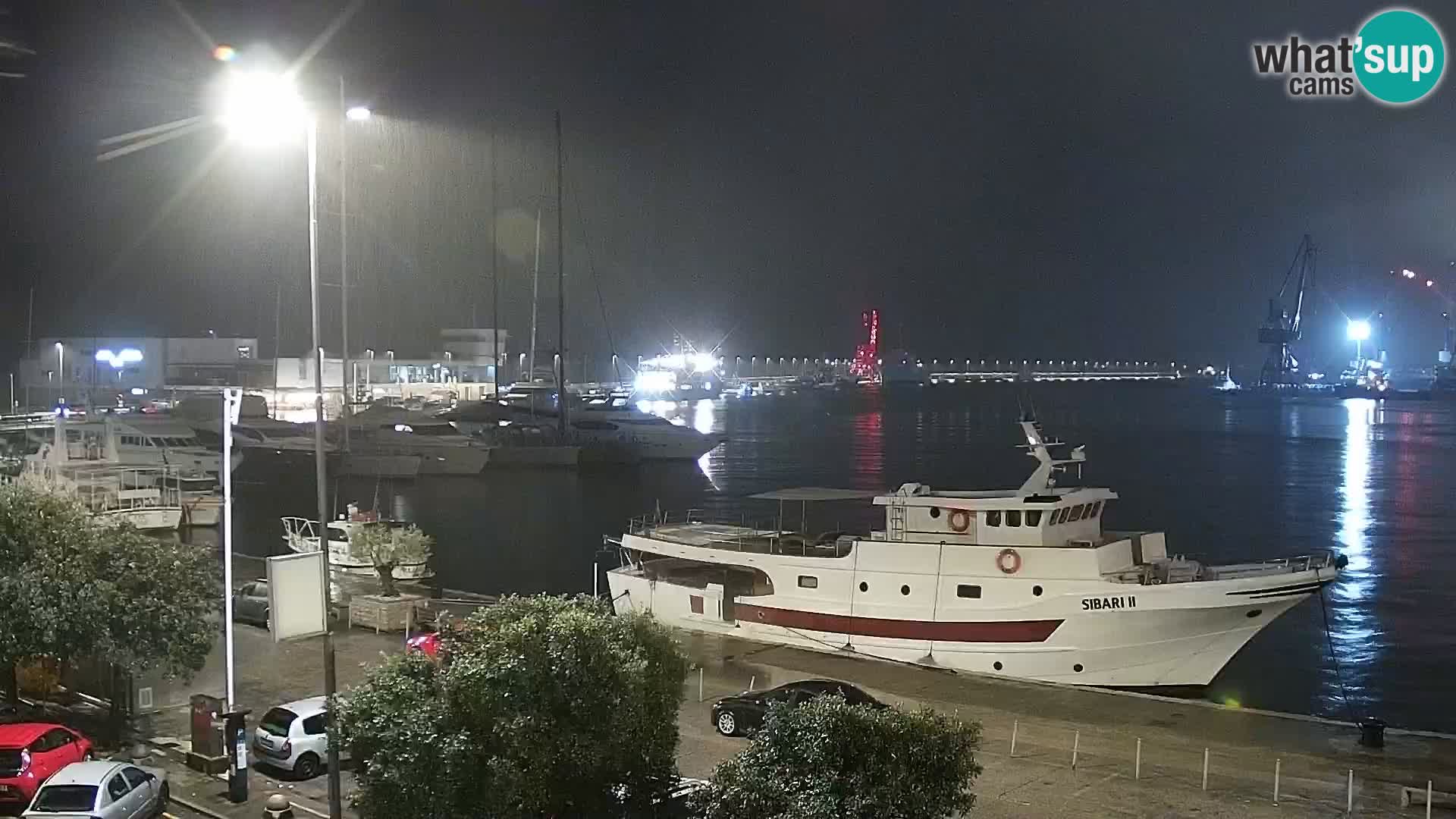 La Riva et Marina à Rijeka – Live Webcam Croatie