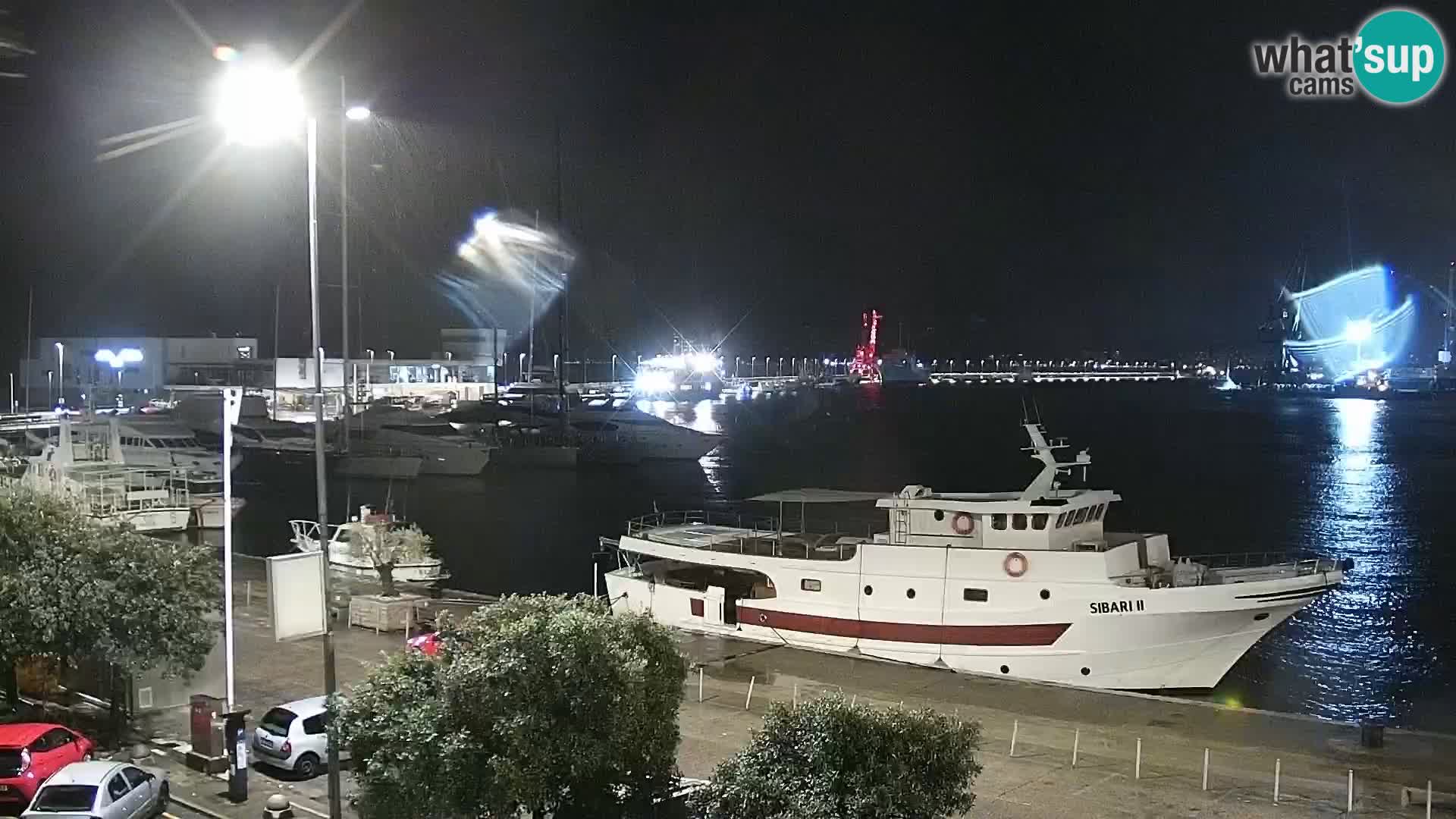 The Riva and Marina in Rijeka  – Live Webcam Croatia