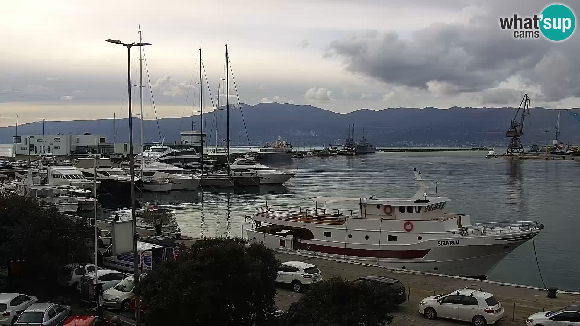 Die Riva und Marina in Rijeka – Live Webcam Kroatien