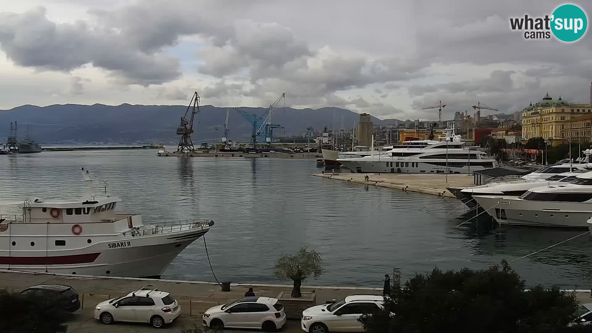 La Riva e la Marina a Rijeka (Fiume) – Live Webcam Croazia