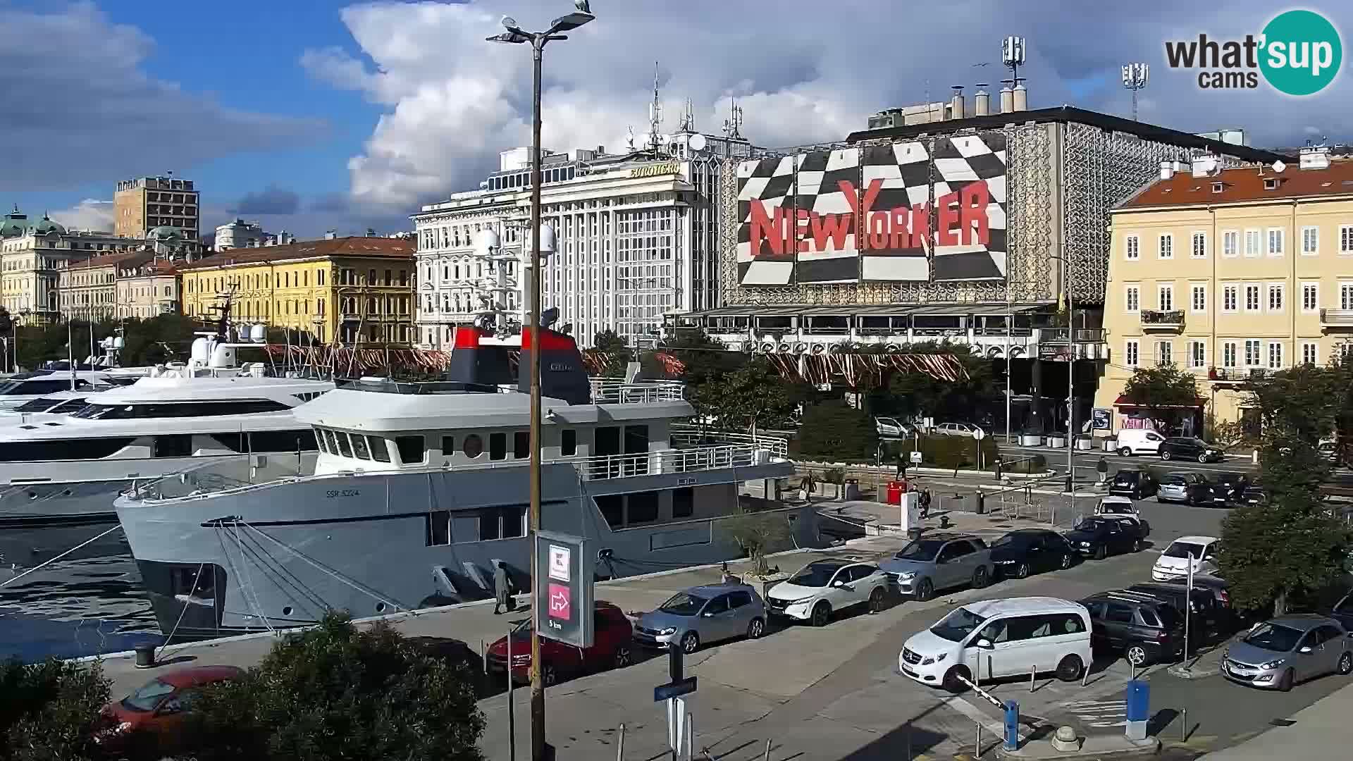 Die Riva und Marina in Rijeka – Live Webcam Kroatien